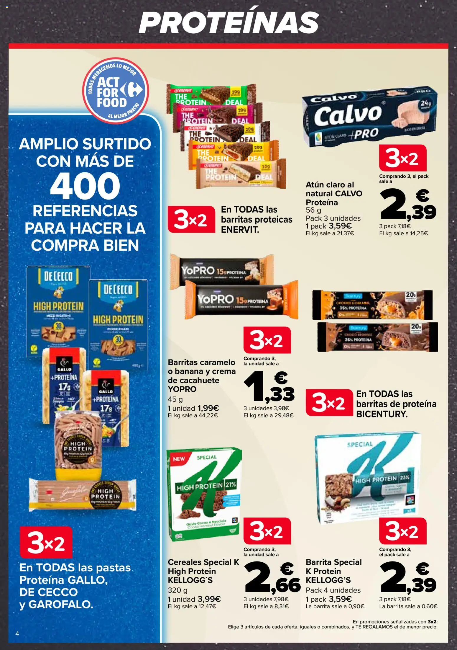 Carrefour Tendencias │ válido desde el 26/06/2026 | Página: 4 | Productos: Cereales, Pasta, Té, Atún claro