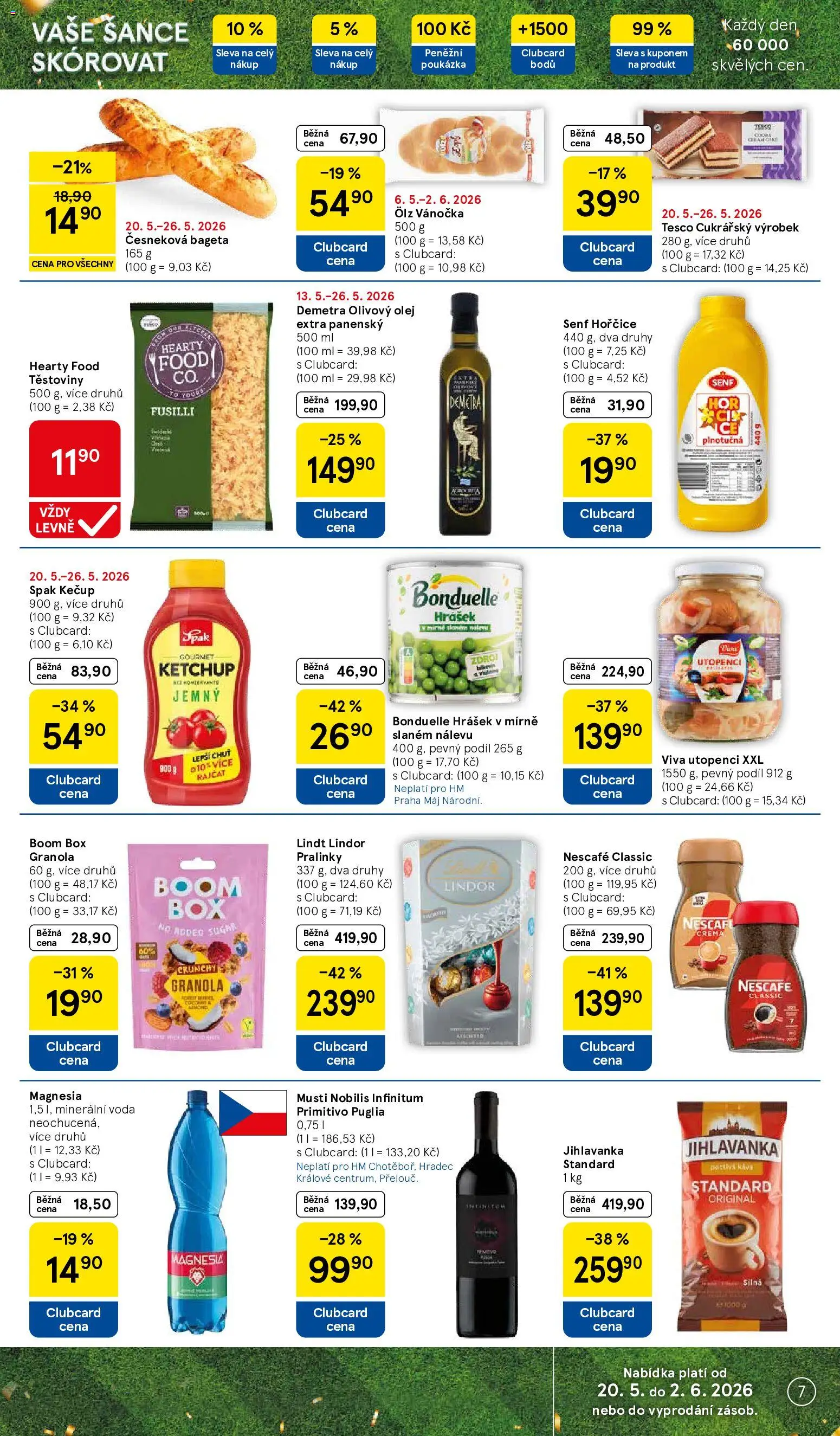 Tesco leták - Hypermarket od 20.05.2026 | Strana: 7 | Produkty: Box, Magnesia, Crema, Minerální voda