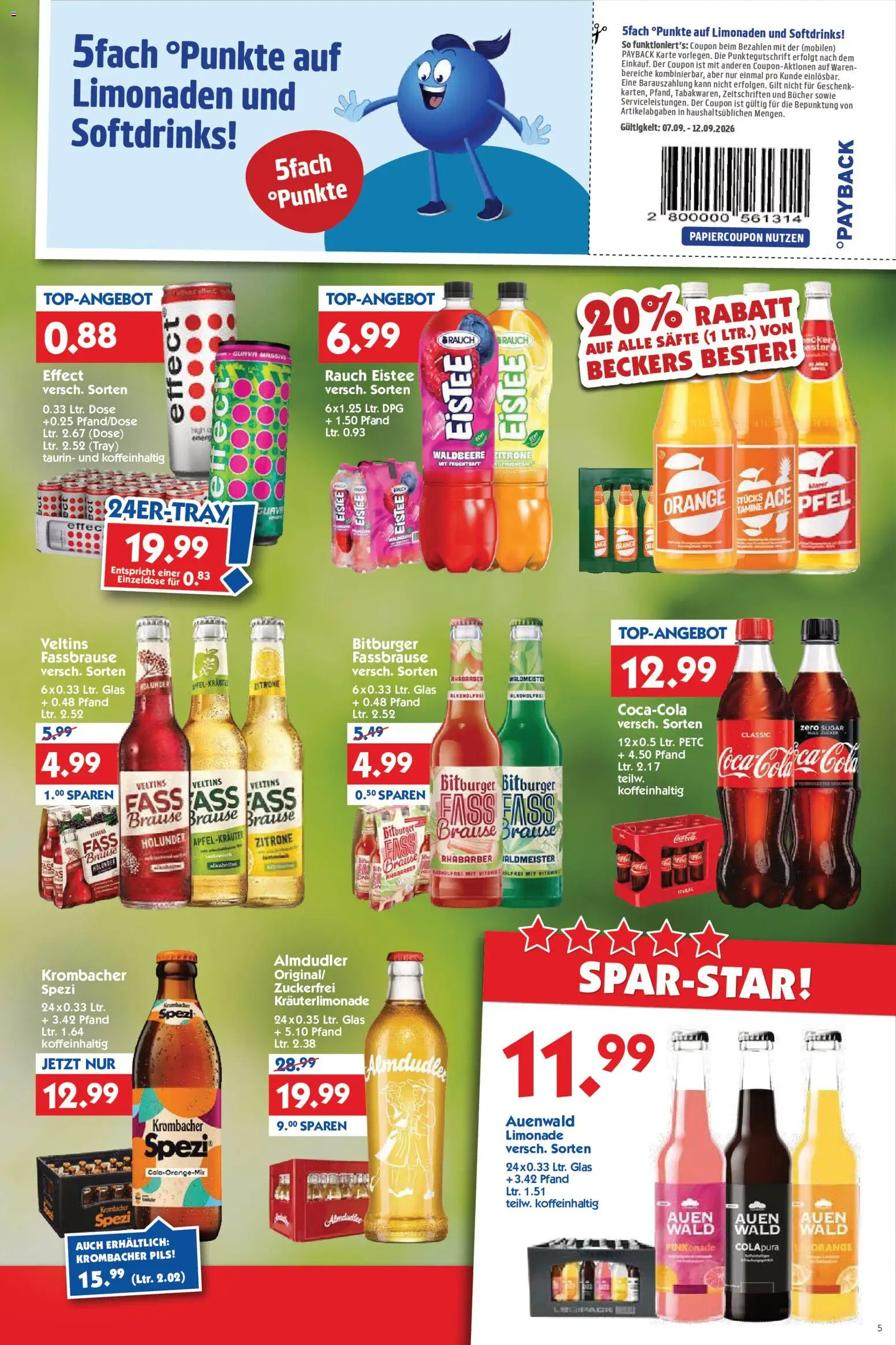 HOL’AB! Prospekt – gültig ab 07.09.2026 | Seite: 5 | Produkte: Bitburger, Pils, Rhabarber, Veltins