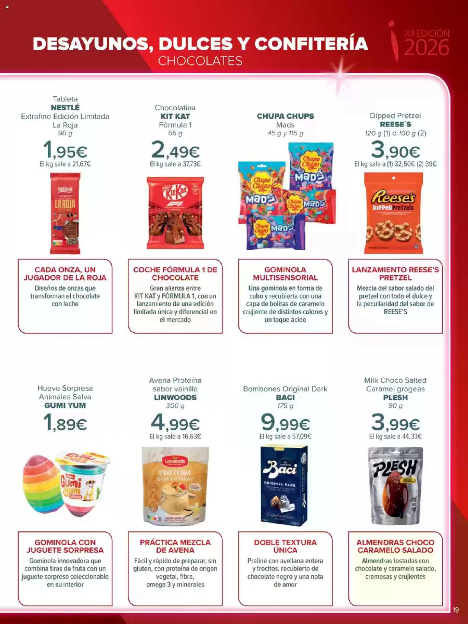 Carrefour Innovación │ válido desde el 05.05.2026 | Página: 19 | Productos: Δοχείο φοντί, Leche, Chocolate, Jugador