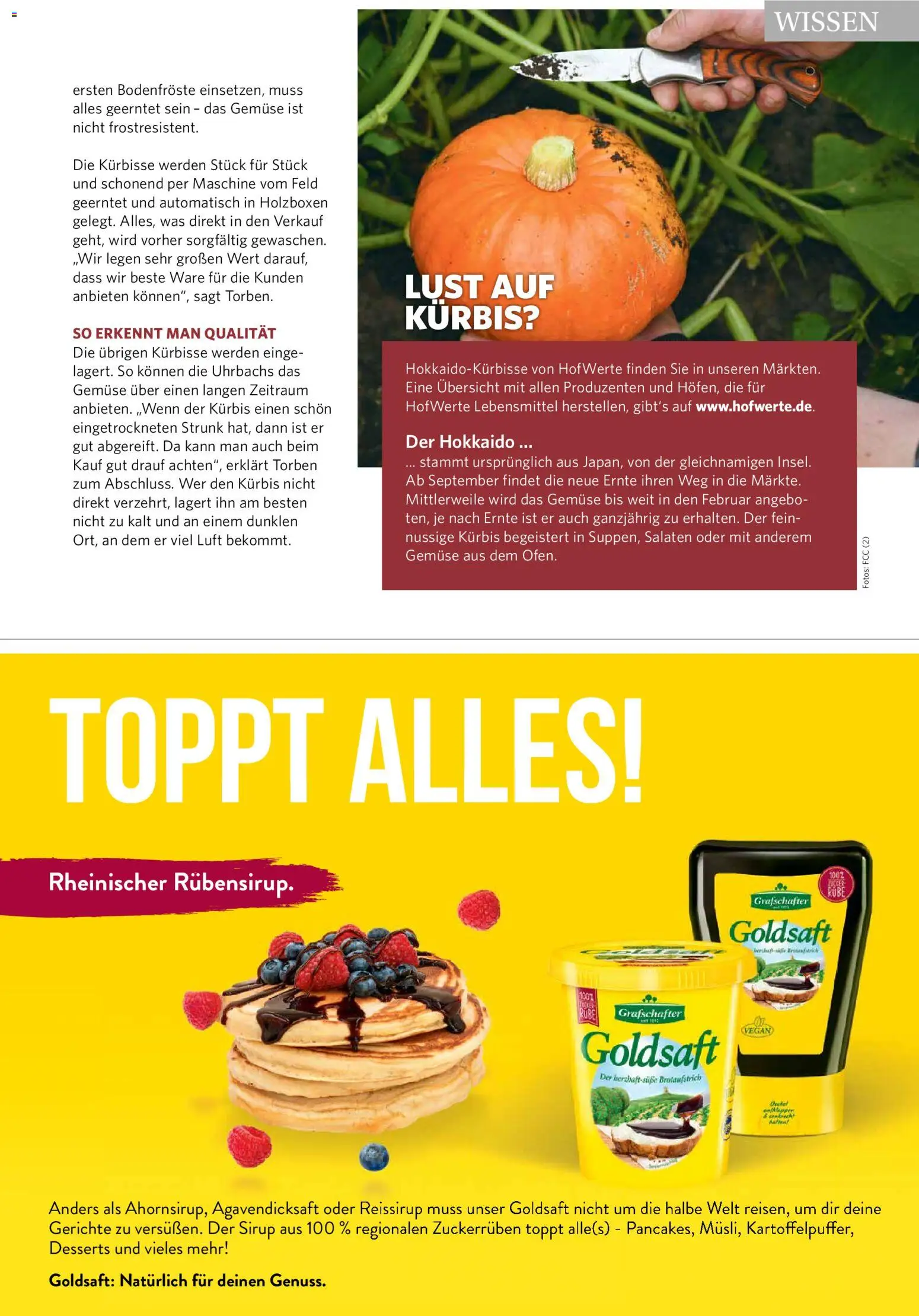Combi myTime September 2026 – gültig ab 01.09.2026 | Seite: 57 | Produkte: Sirup, Gemüse, Gerichte, Kürbis