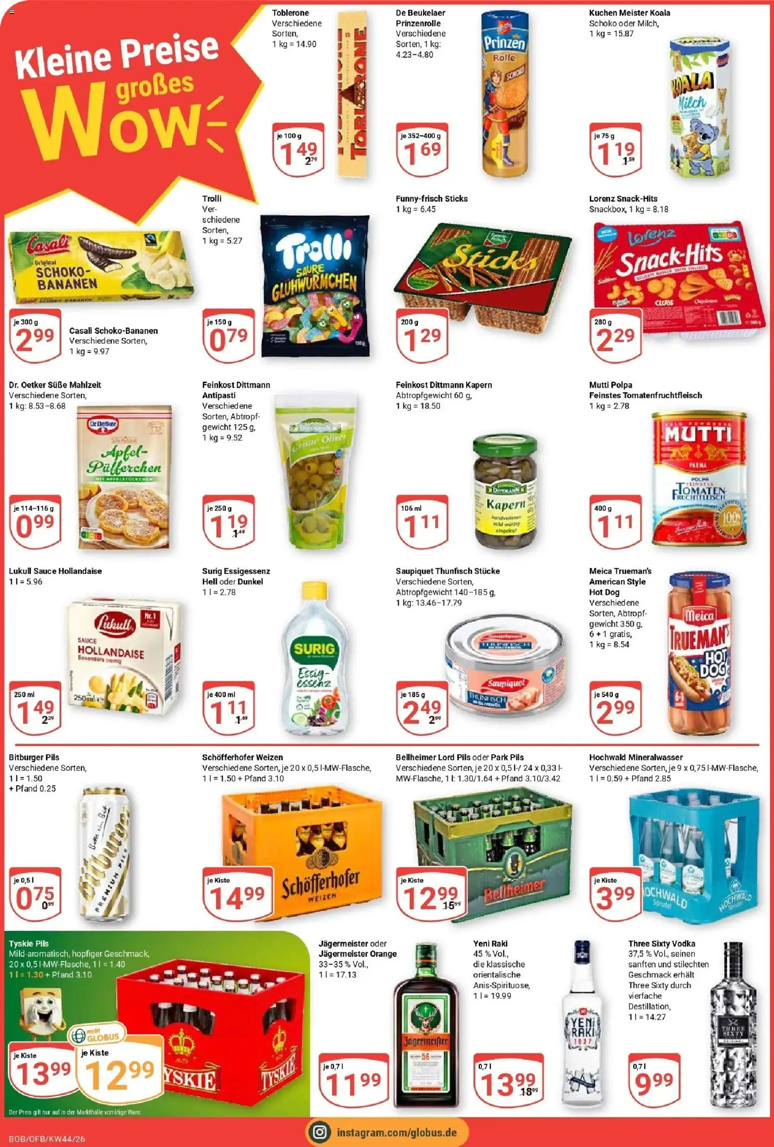 Globus Prospekt Bobenheim-Roxheim (ab 26.10.2026) » Angebote online | Seite: 4 | Produkte: Bitburger, Pils, Äpfel, Meica