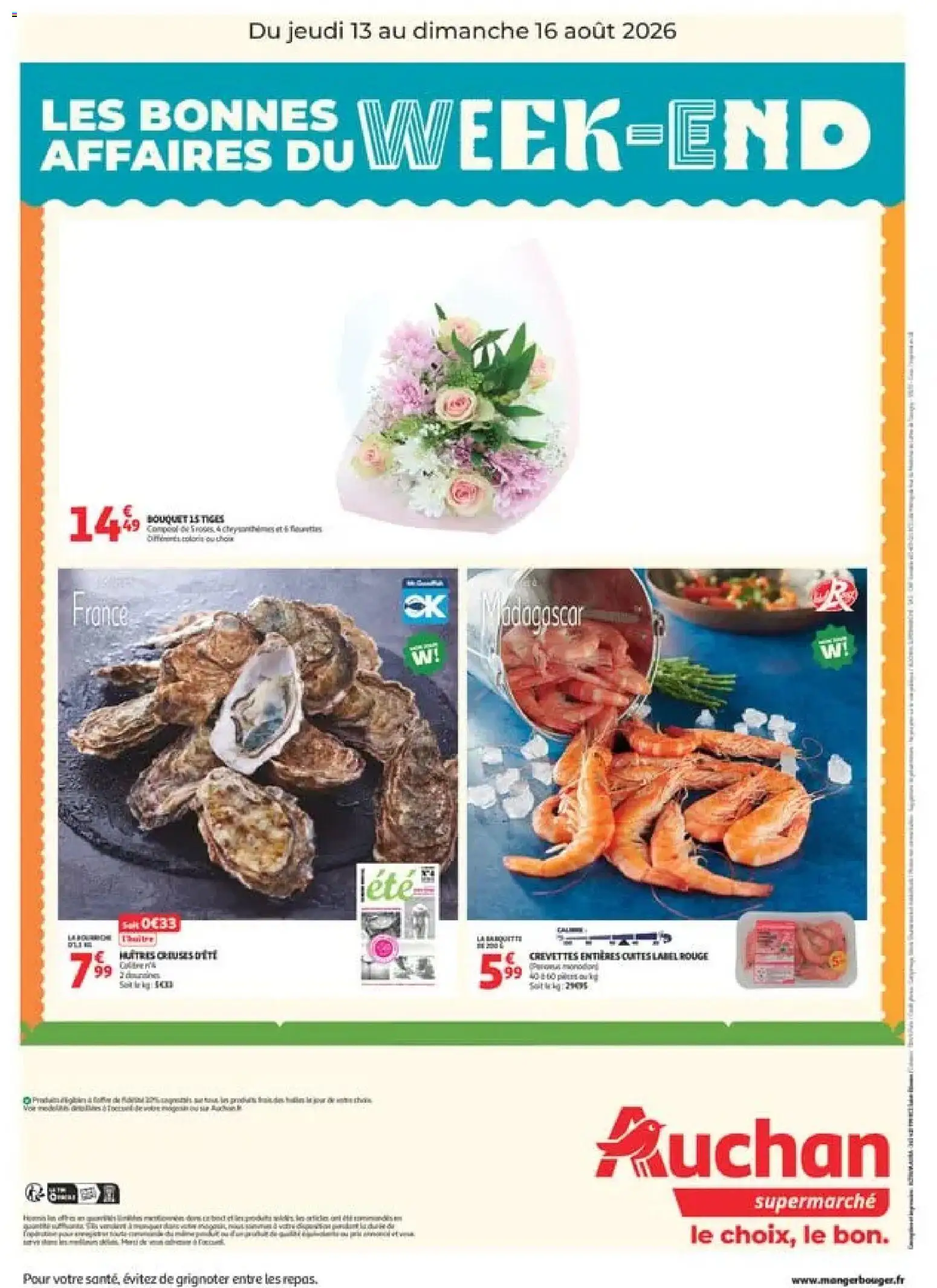 {H1} | Page: 2 | Produits: Chrysanthèmes, Crevettes, Huîtres
