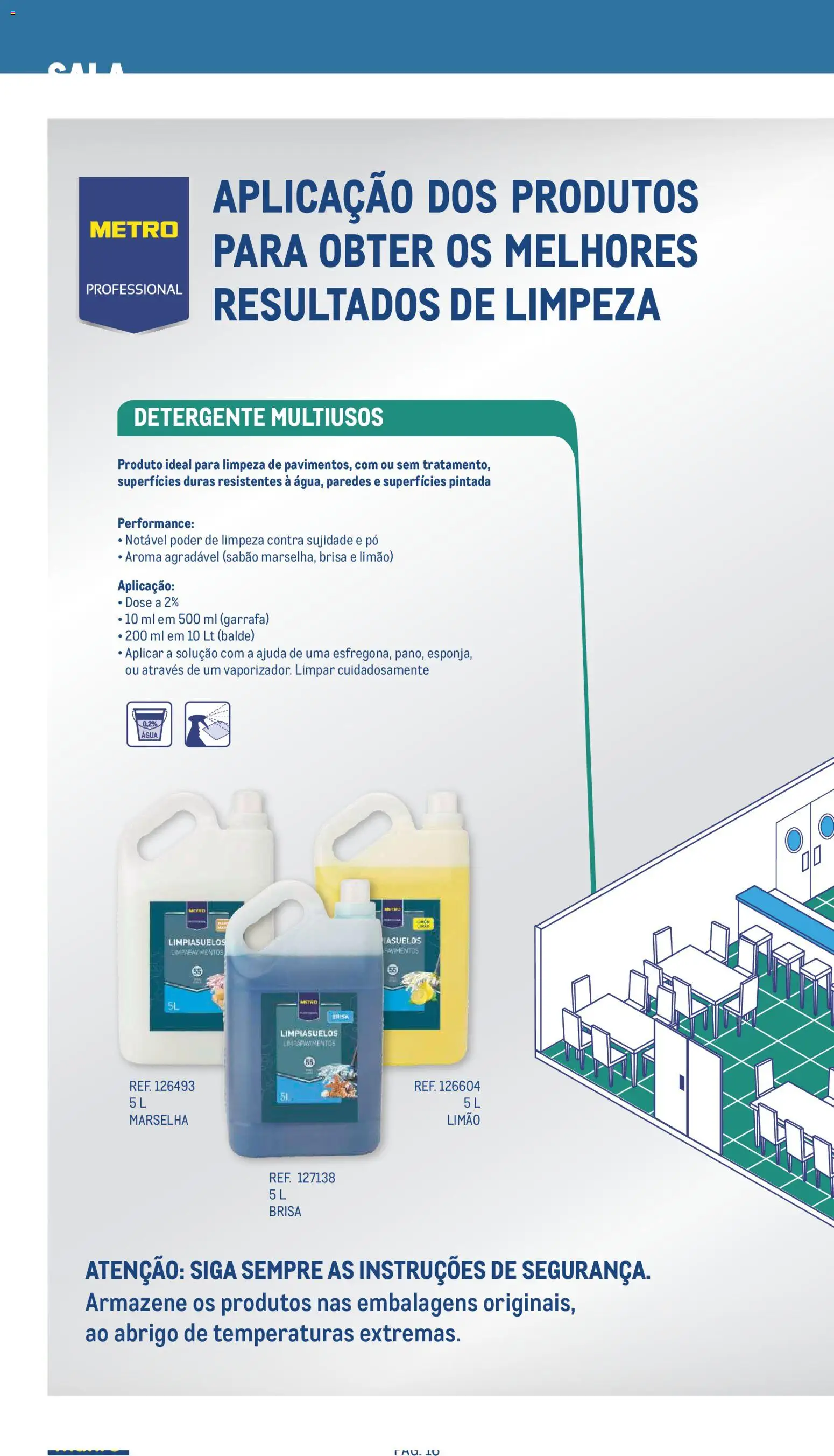 Makro Especial Limpeza 2026 │ válido de 20.05.2026 | Página: 16 | Produtos: Agua, Balde, Pó, Detergente