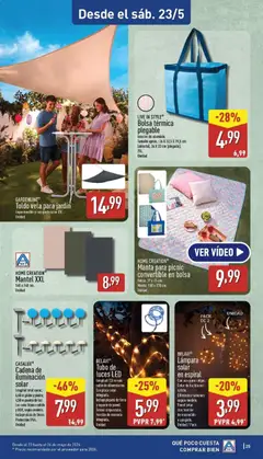 Vista previa BELAVI® Lámpara solar en espiral, Con asa para colgar. Color de luz blanco cálido. Diferentes tamaños según modelo. Panel solar con función de encendido y apagado. Unidad / Pack válido desde el 18.05.2026 | Página: 25