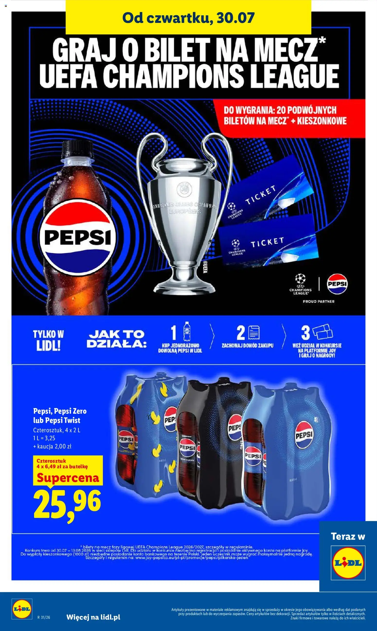 Lidl Polsko leták od 30.07.2026 | Strana: 74 | Produkty: Pepsi, Pepsi Zero