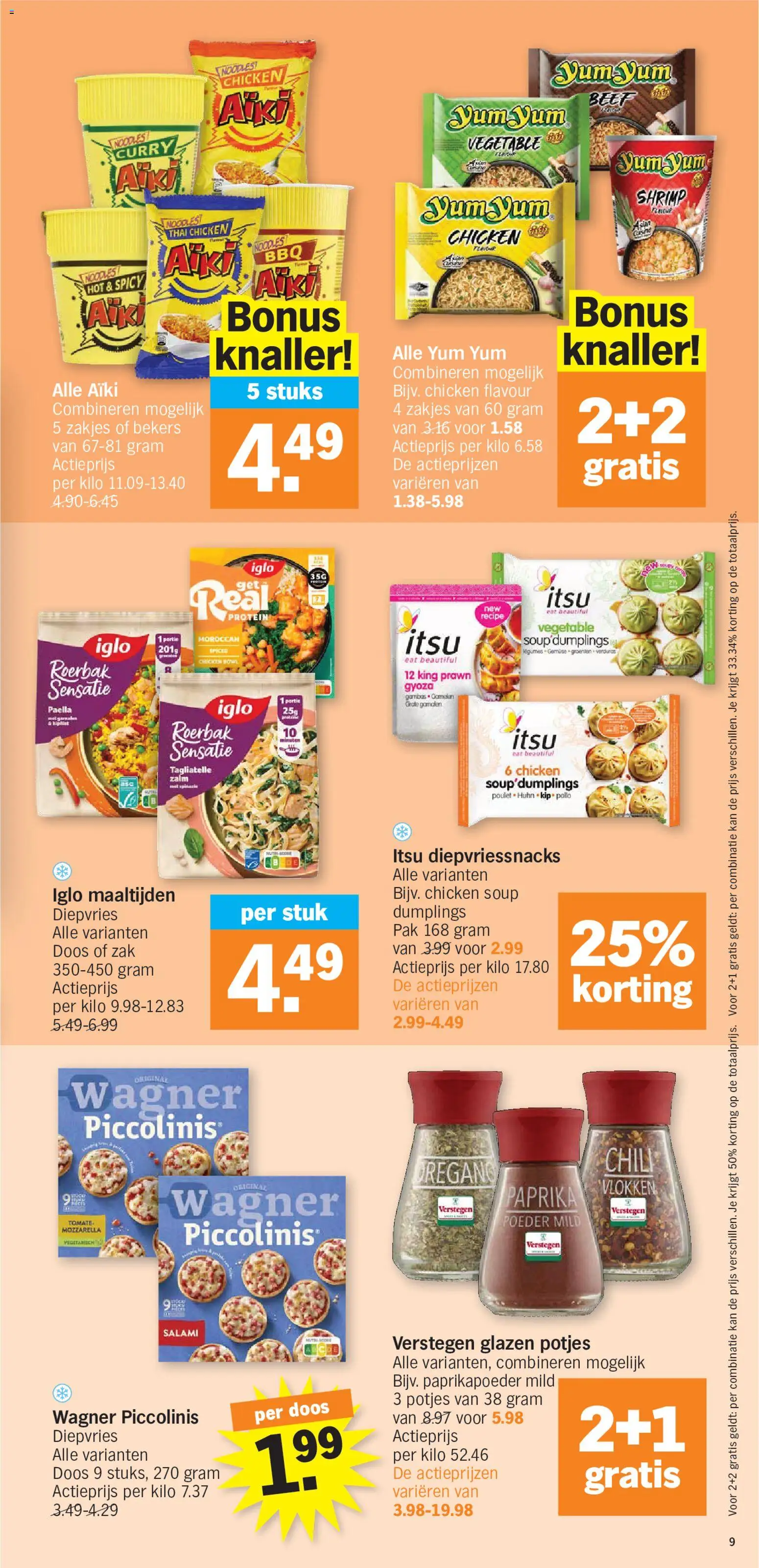 {H1} | Pagina: 9 | Producten: Vlokken, Paprika, Poeder, Salami
