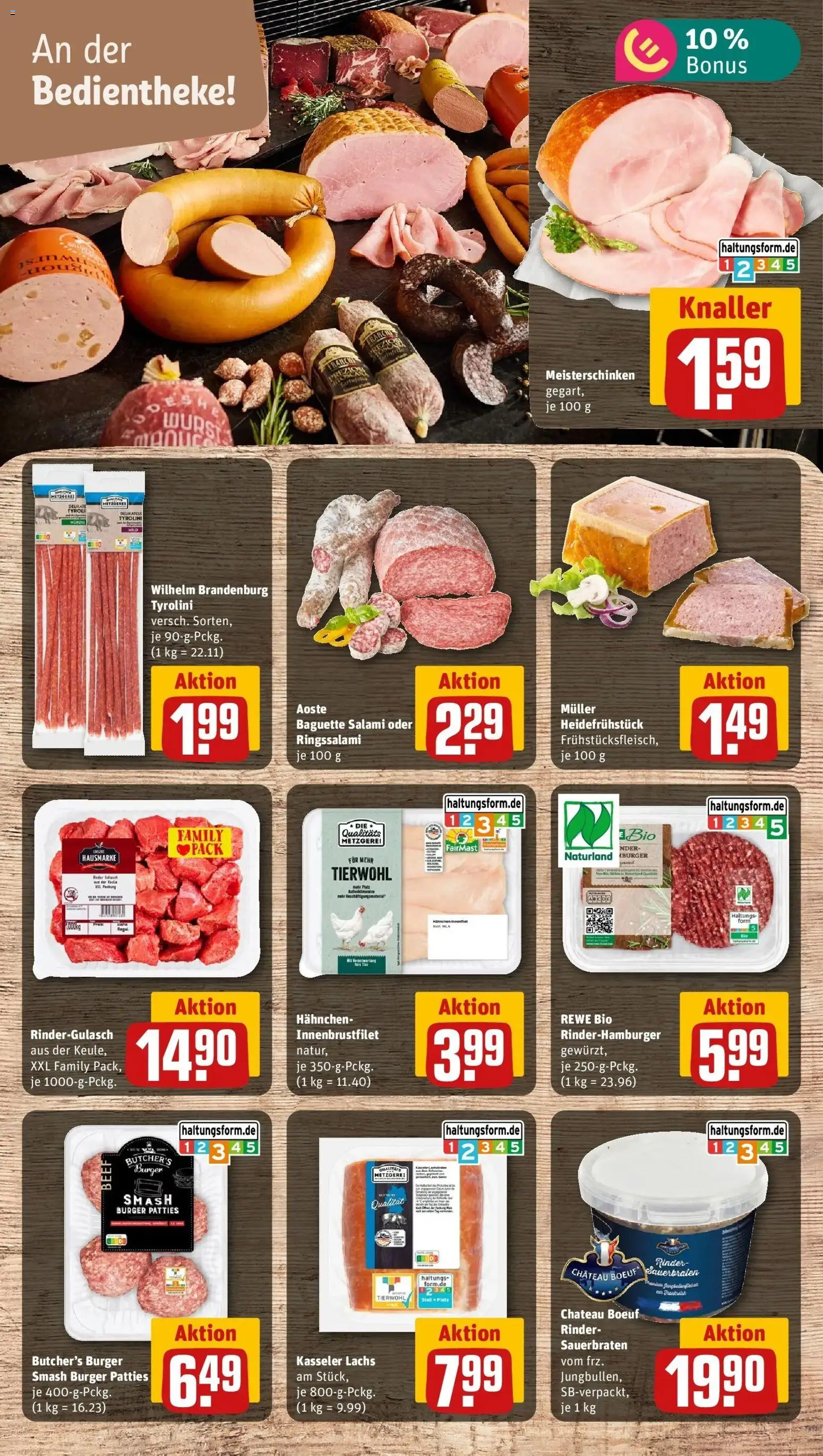 REWE Prospekt ab 12.10.2026 zum Blättern » Angebote | Seite: 7 | Produkte: Regal, Burger, Wurst, Salami