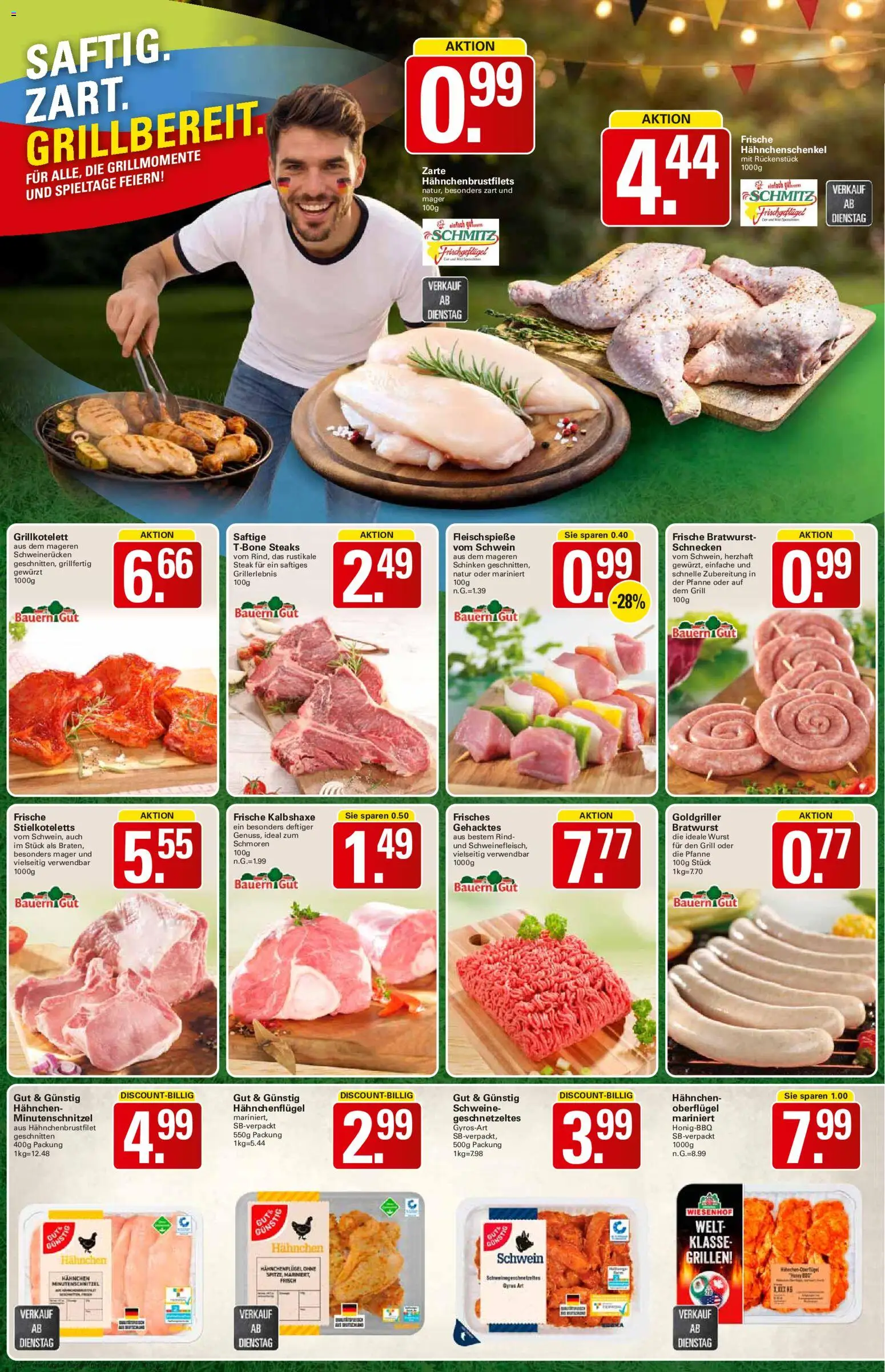 WEZ Prospekt – gültig ab 08.06.2026 | Seite: 8 | Produkte: Grill, Hahnchen, Gyros, Schinken