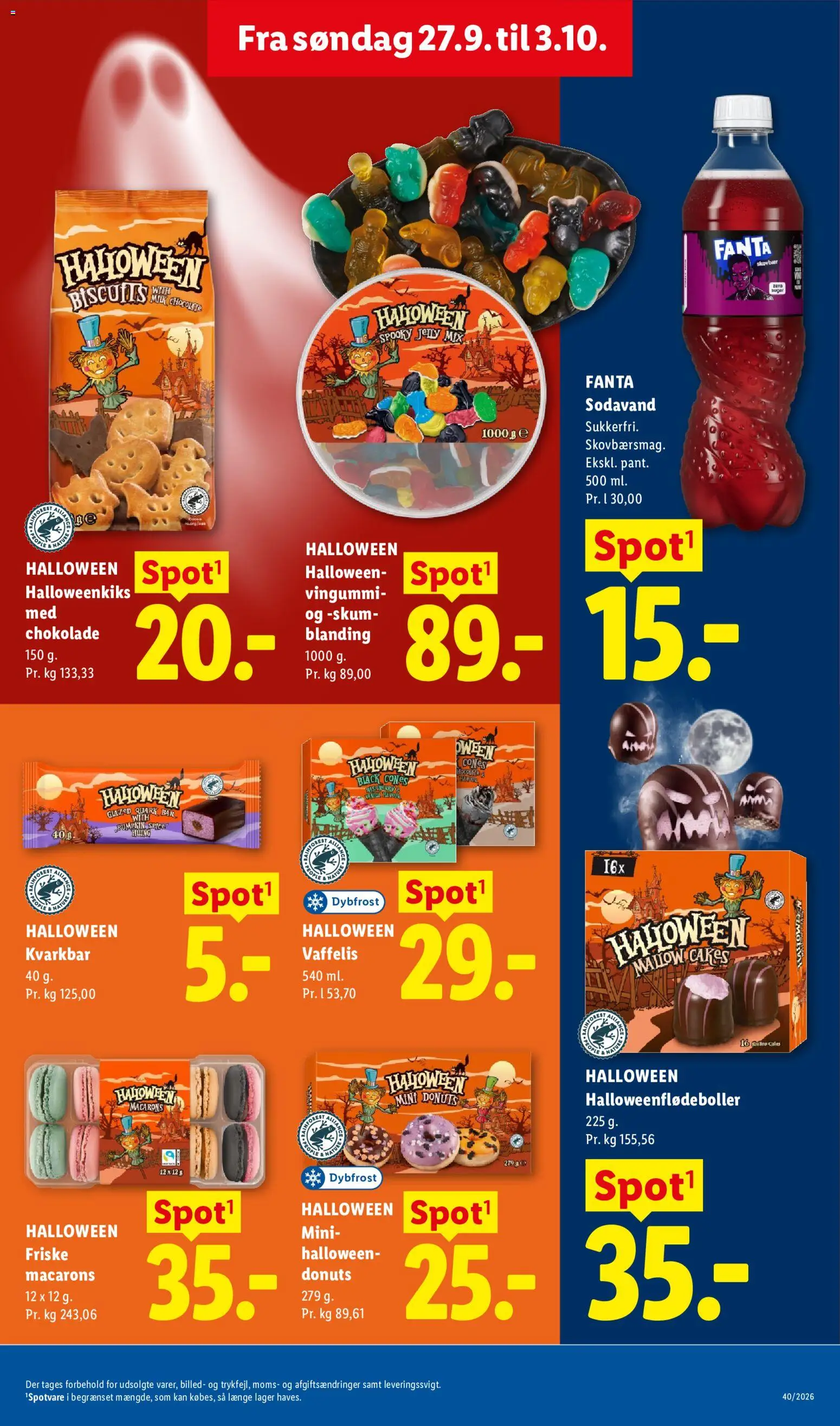 Lidl tilbudsavis – gyldig fra 27/09/2026 | Side: 33 | Produkter: Chokolade, Sodavand, Fanta, Vingummi