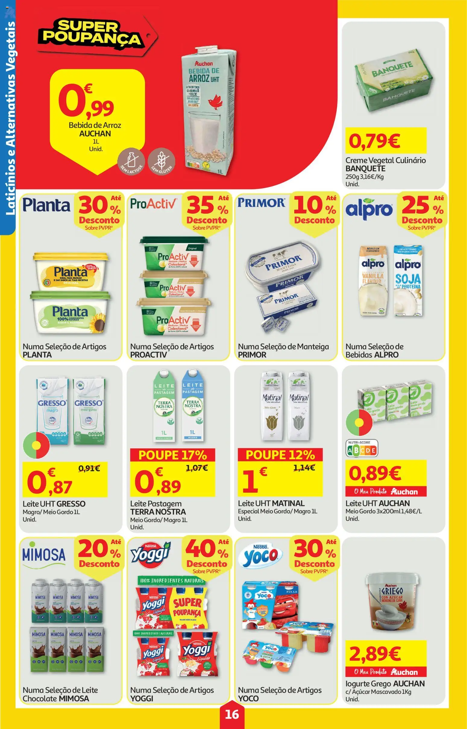 Auchan folheto │ válido de 04.06.2026 | Página: 16 | Produtos: Açúcar, Creme, Bebida, Proteina