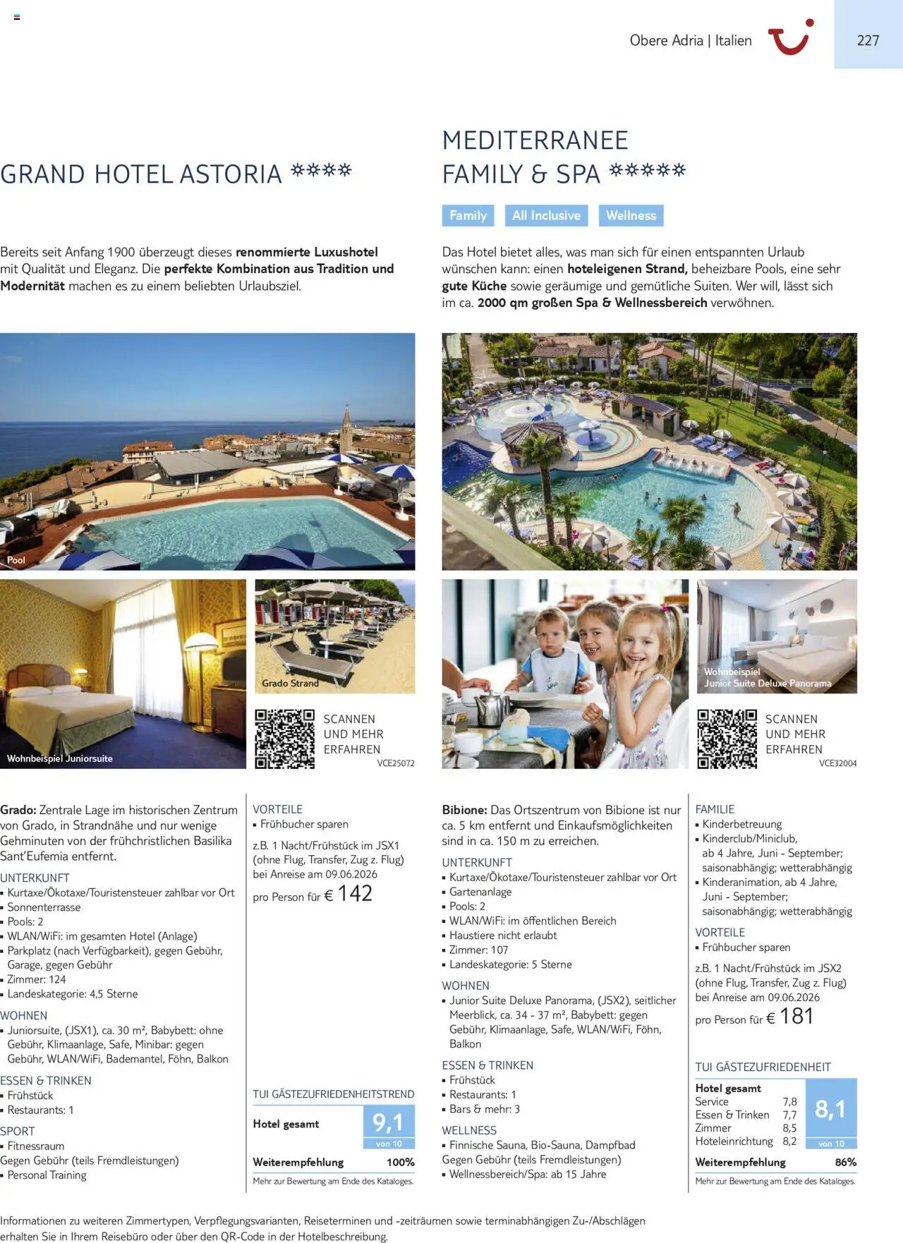 TUI Urlaub mit eigener Anreise 2025/26 – gültig ab 01.11.2025 | Seite: 227 | Produkte: Babybett, Küche