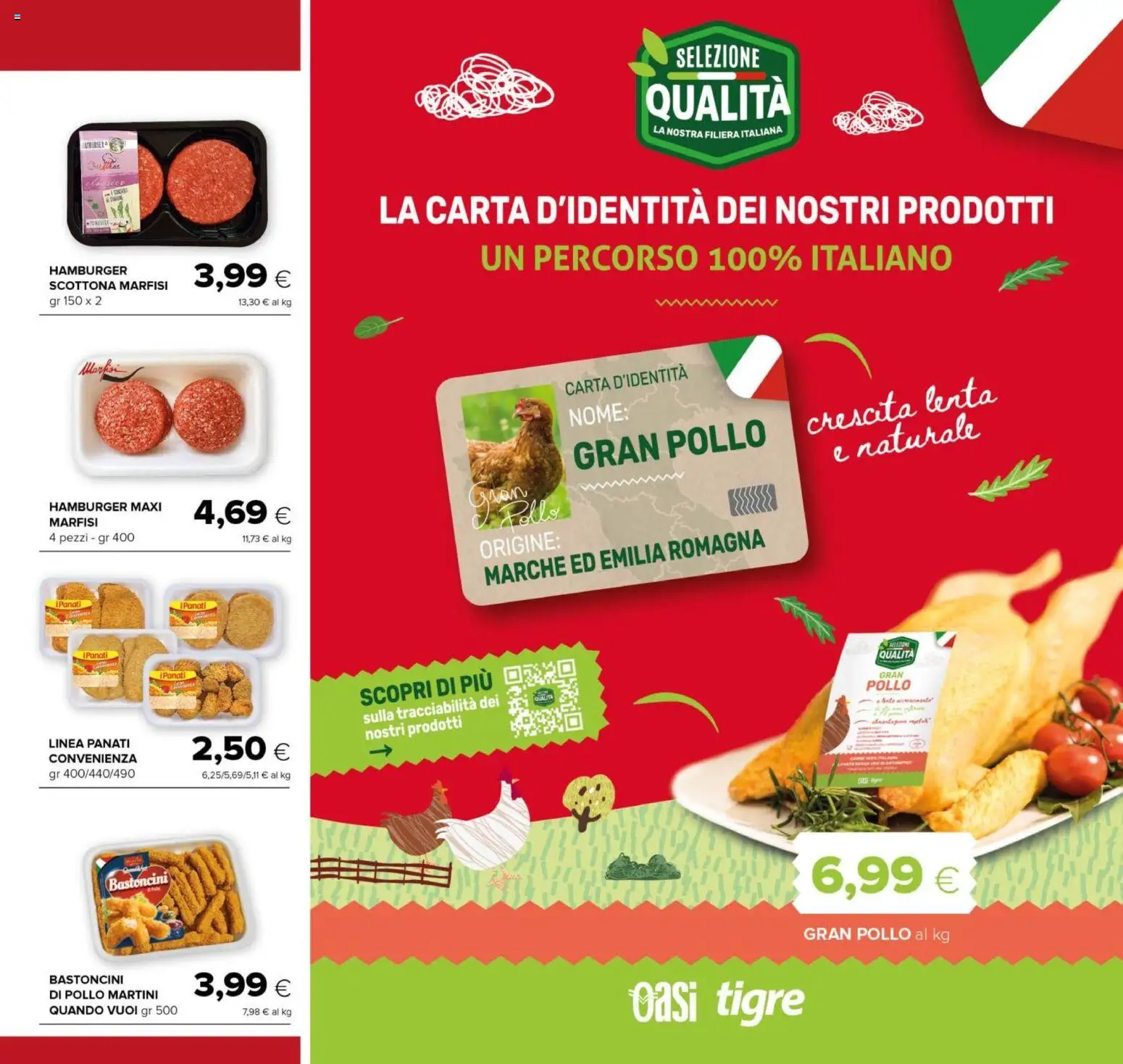 Volantino Oasi del 16/07/2026 | Pagina: 7 | Prodotti: Pollo, Hamburger