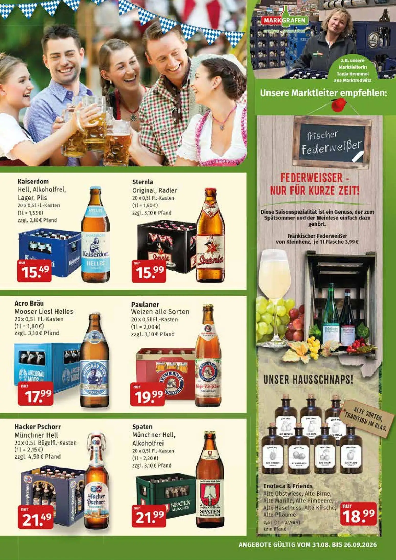 Markgrafen Prospekt – gültig ab 31.08.2026 | Seite: 5 | Produkte: Pils, Radler, Paulaner
