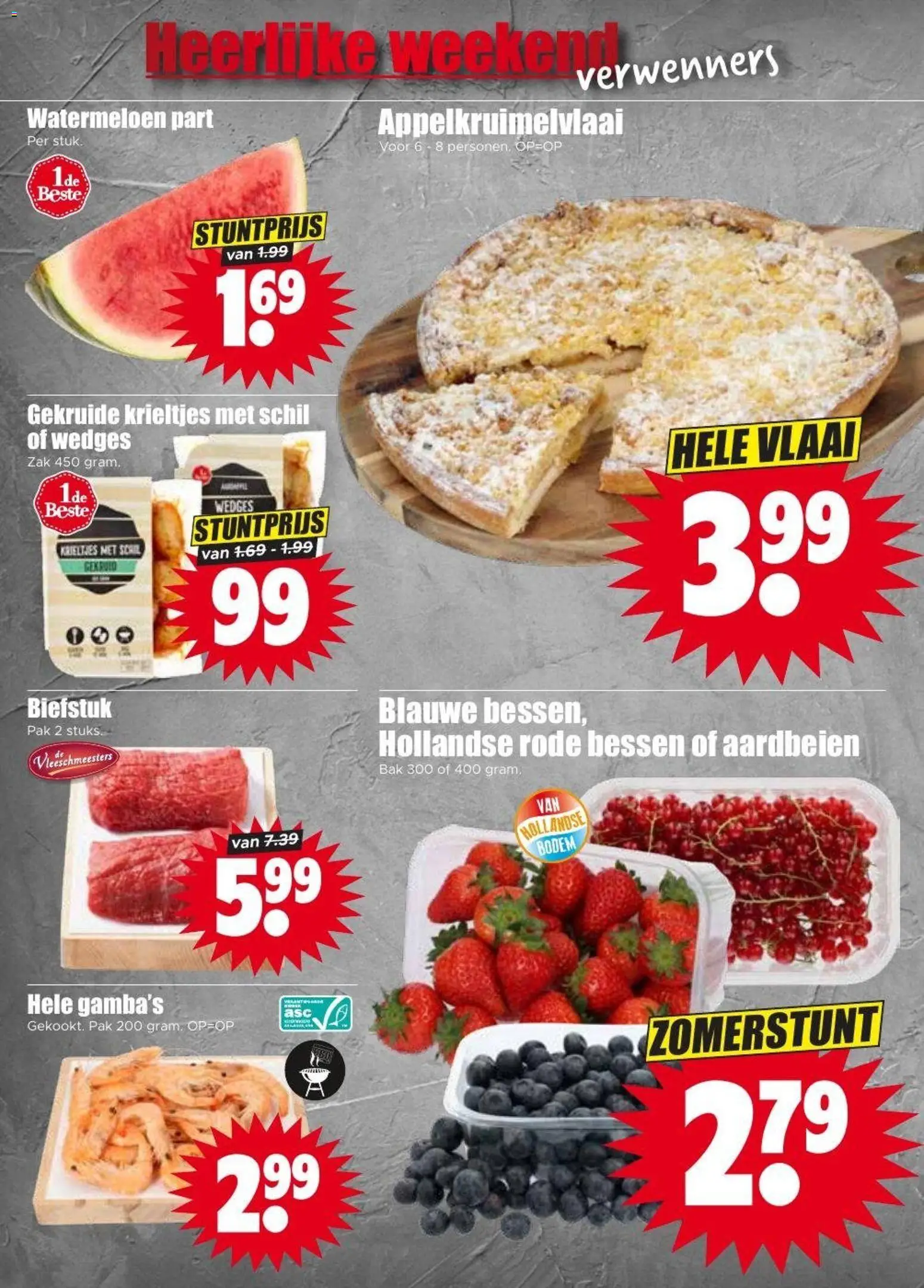 {H1} | Pagina: 2 | Producten: Krieltjes, Biefstuk, Aardbeien, Zak