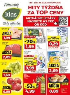 Klas leták platný od 31.08.2026