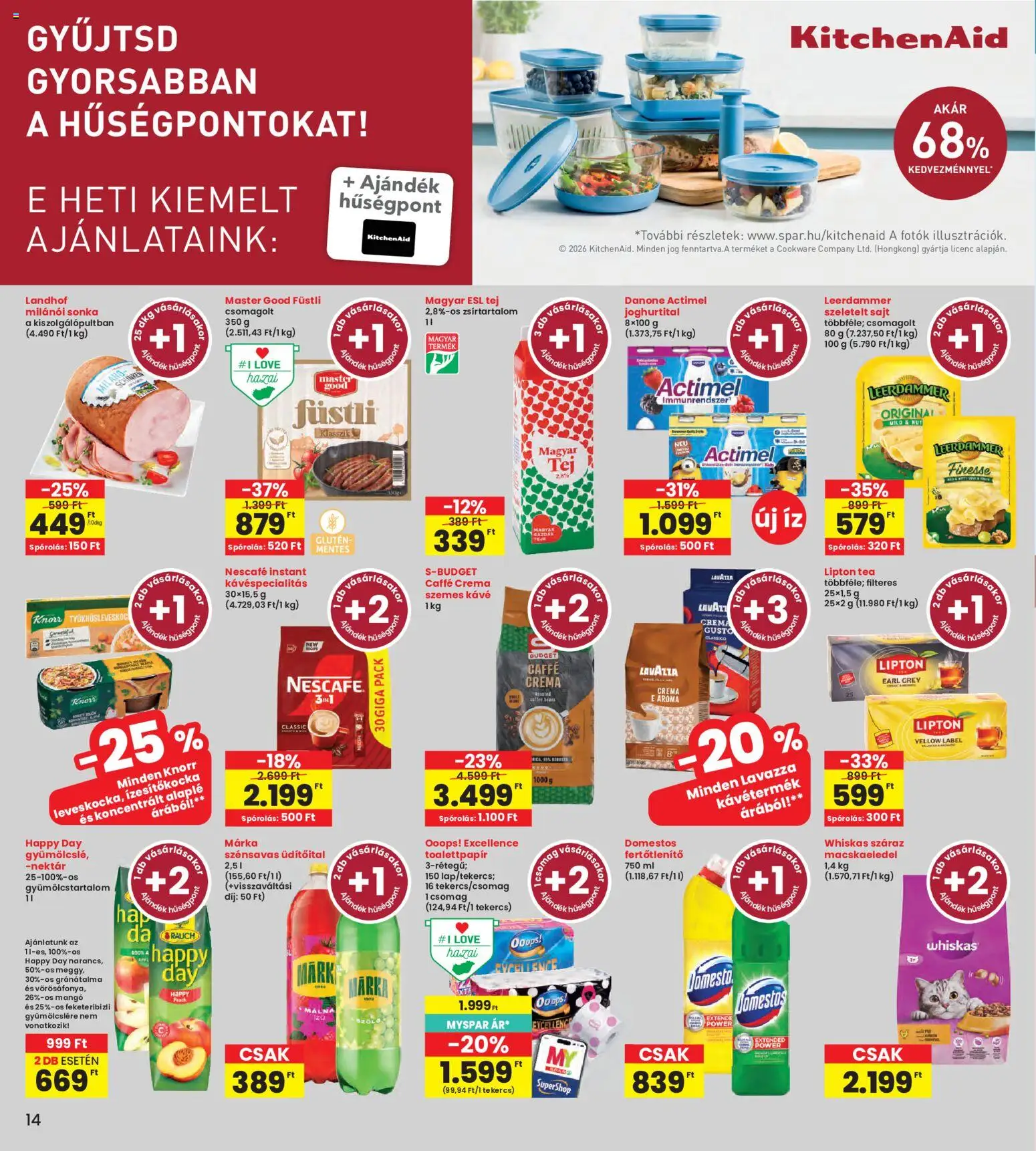 Interspar akciós ujság - amely érvényes a következő dátumtól: 2026.10.15. | Oldal: 14