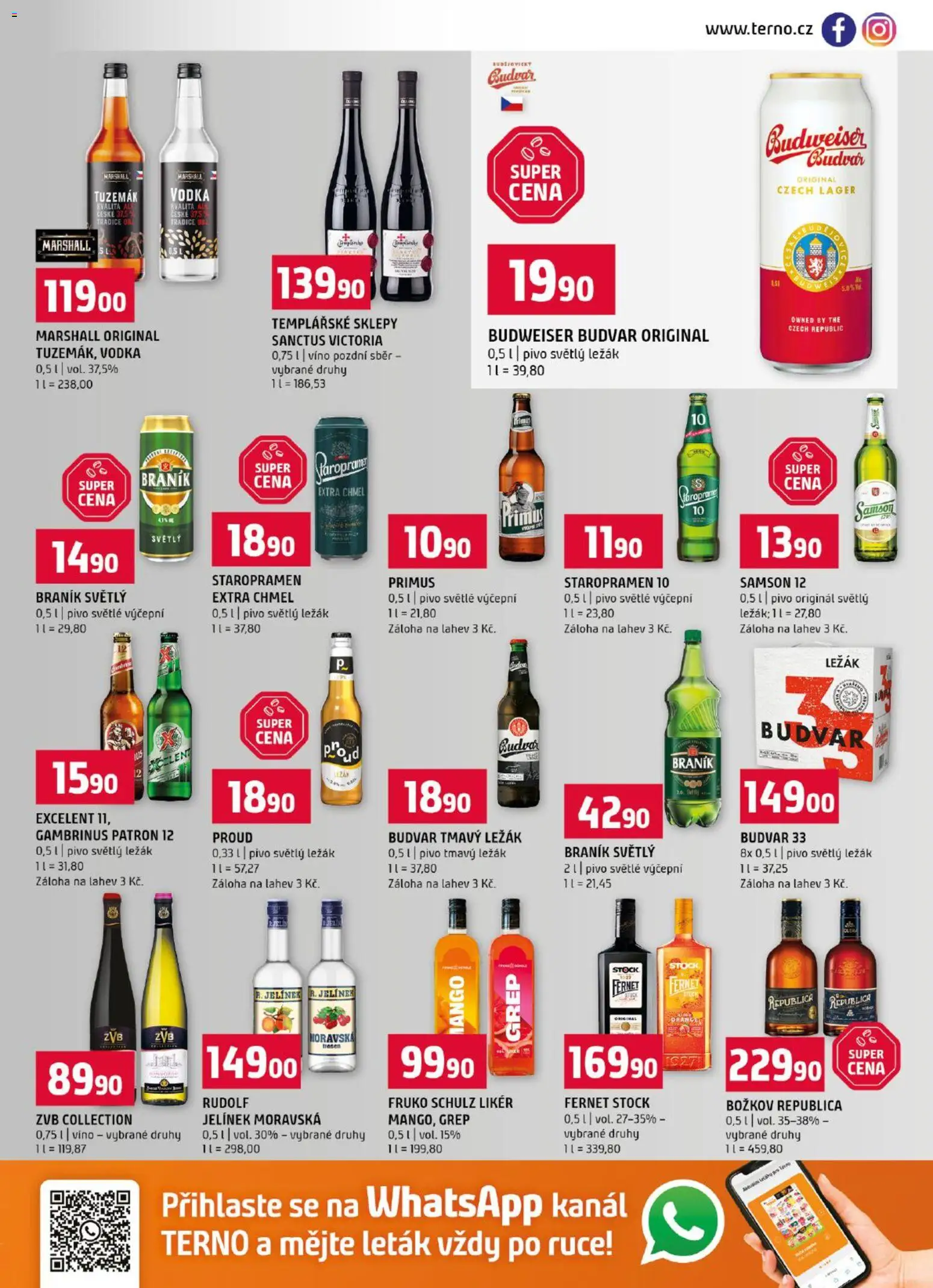 Terno leták od 23.09.2026 | Strana: 13 | Produkty: Fernet Stock, Božkov Republica, Republica, Tuzemák