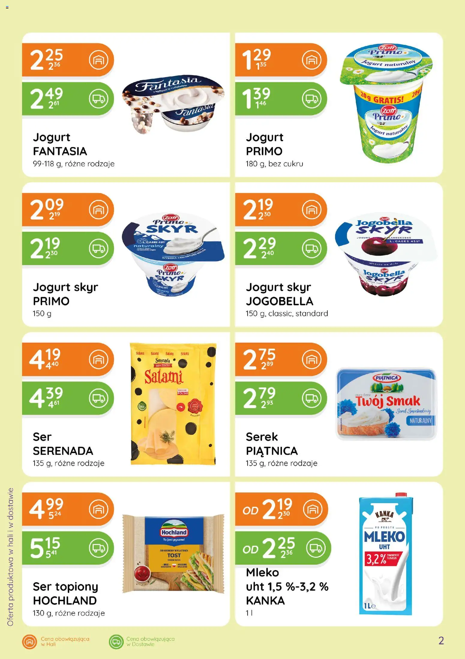 Eurocash gazetka - Ofensywa Spożywcza od 28.05.2026 | Strona: 2 | Produkty: Ser topiony, Serek, Jogurt naturalny, Salami
