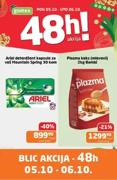 Gomex katalog 48h akcija - pregled Gomex kataloga - važi od 05.10.2026