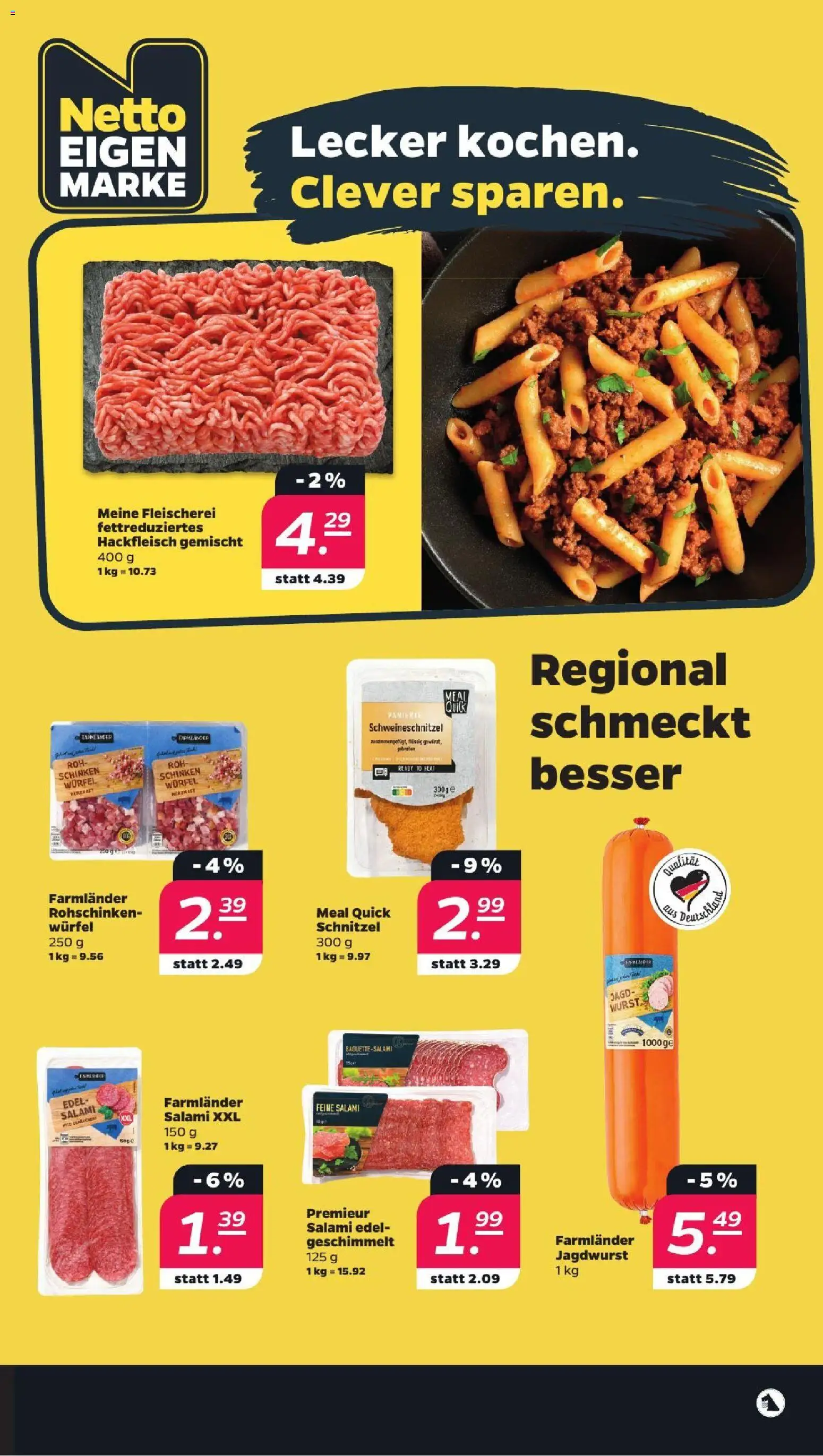 Netto Prospekt – gültig ab 17.08.2026 | Seite: 5 | Produkte: Wurst, Salami, Schinken, Hackfleisch