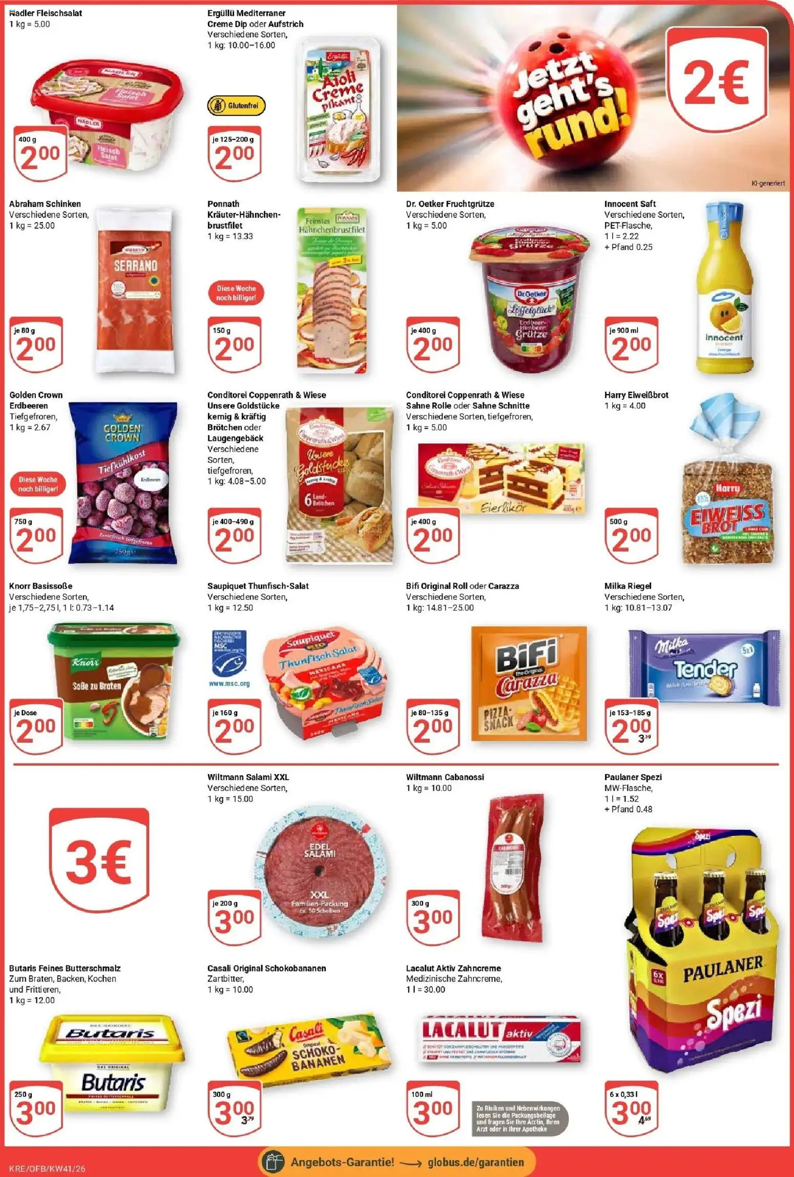 Globus Prospekt Krefeld (ab 05.10.2026) » Angebote online | Seite: 7 | Produkte: Bifi, Milka, Pizza, Paulaner