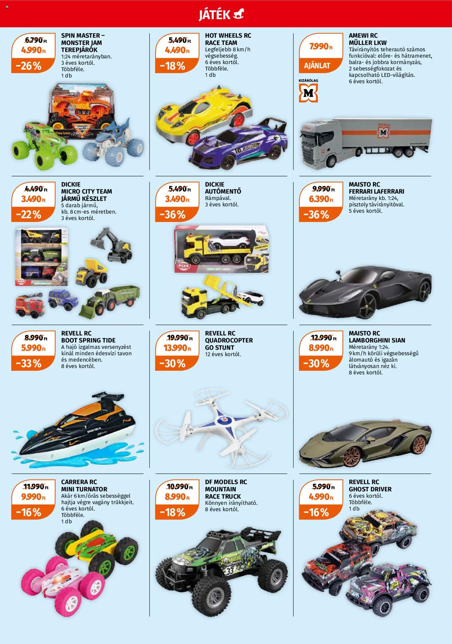 Müller akciós ujság - amely érvényes a következő dátumtól: 2026.09.28. | Oldal: 5 | Termékek: Játék, Müller, Hot Wheels