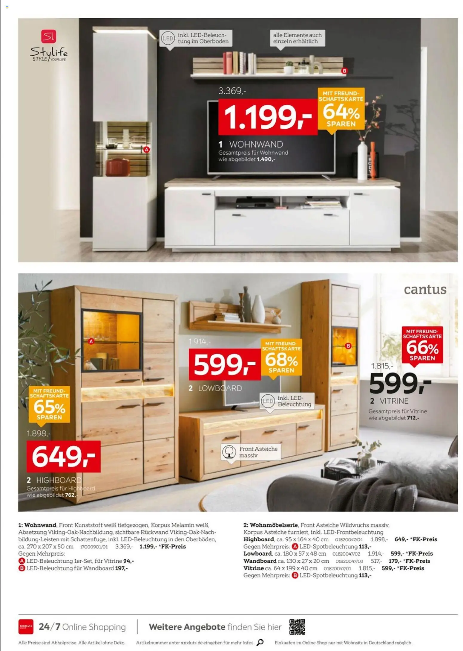 XXXLutz Jubiläum – gültig ab 08.08.2026 | Seite: 6 | Produkte: Wohnwand, Lowboard, HIghboard, Wandboard