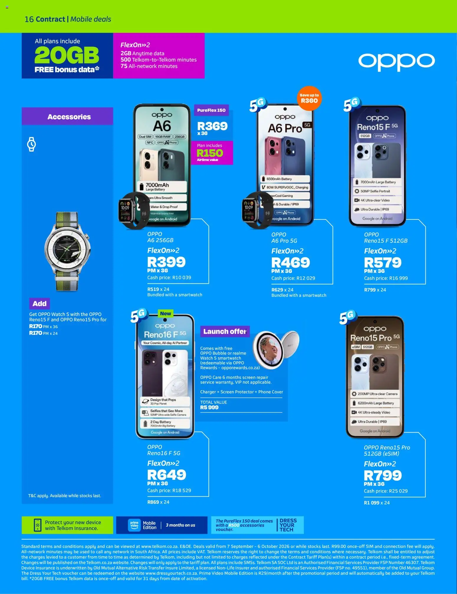New Telkom catalogue – valid from 07/09/2026 | Page: 16 | Products: Dress, Data, Watch, Battery
