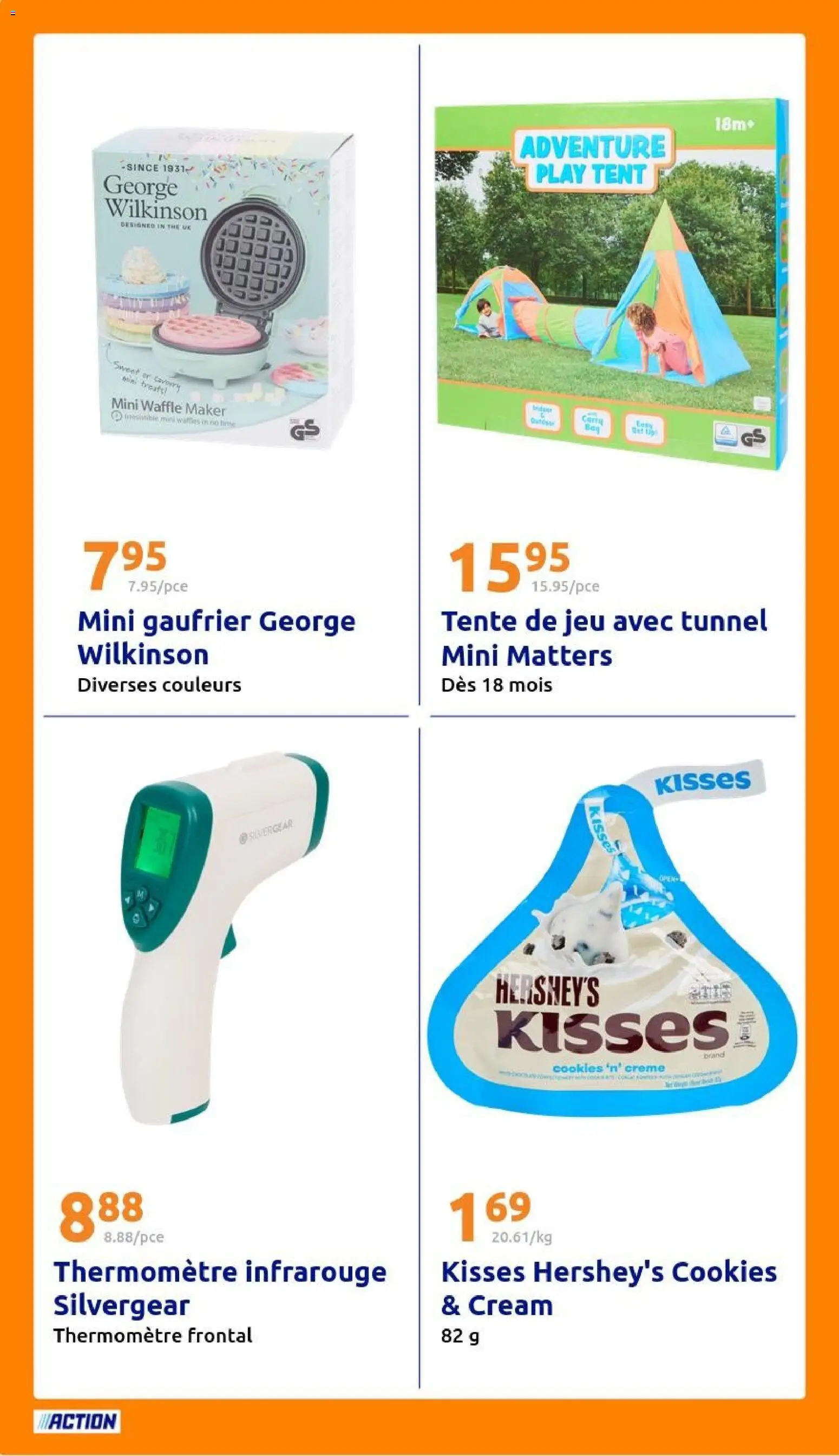 {H1} | Page: 24 | Produits: Thermomètre, Tente, Gaufrier, Crème