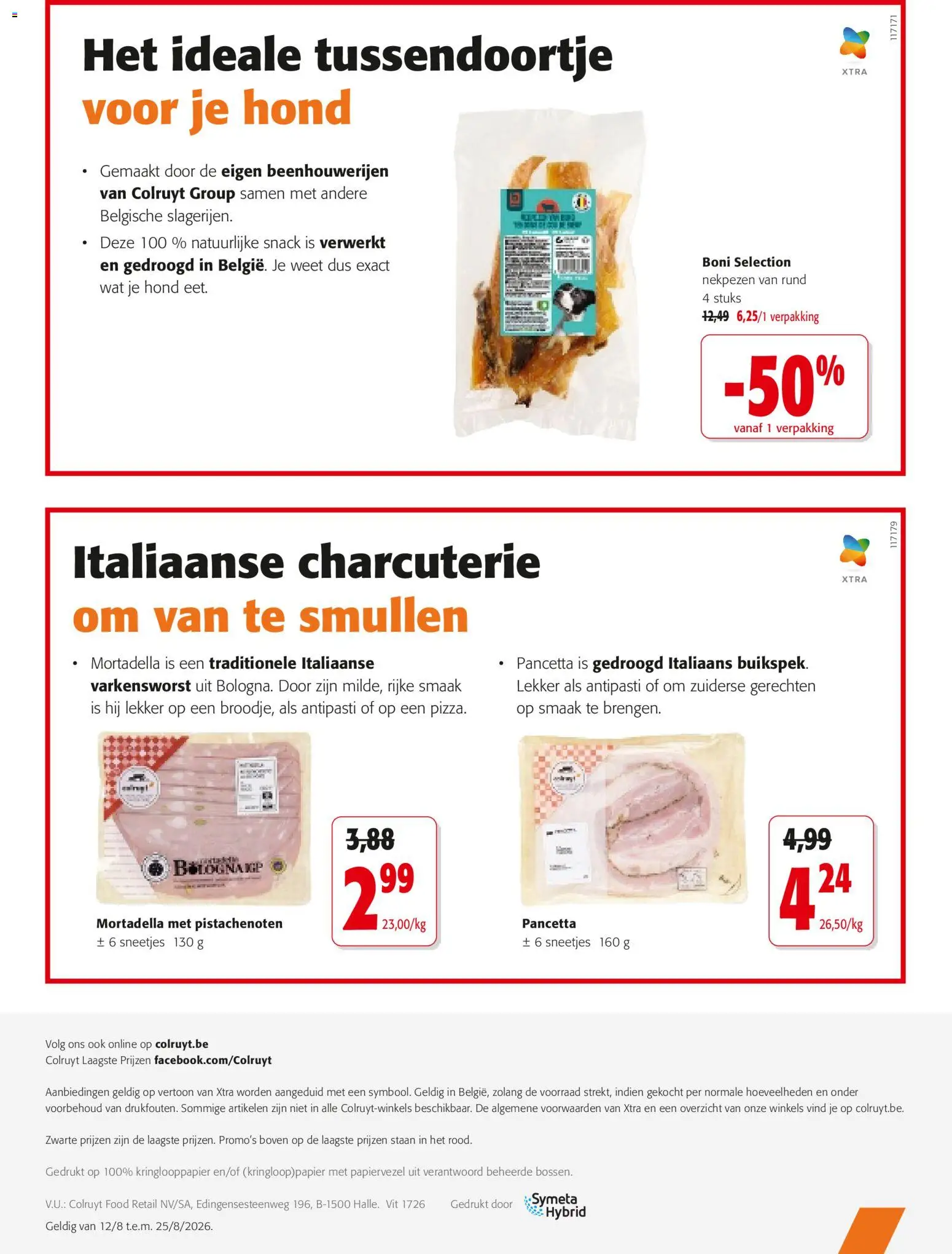 {H1} | Pagina: 18 | Producten: Pancetta, Mortadella, Pistachenoten