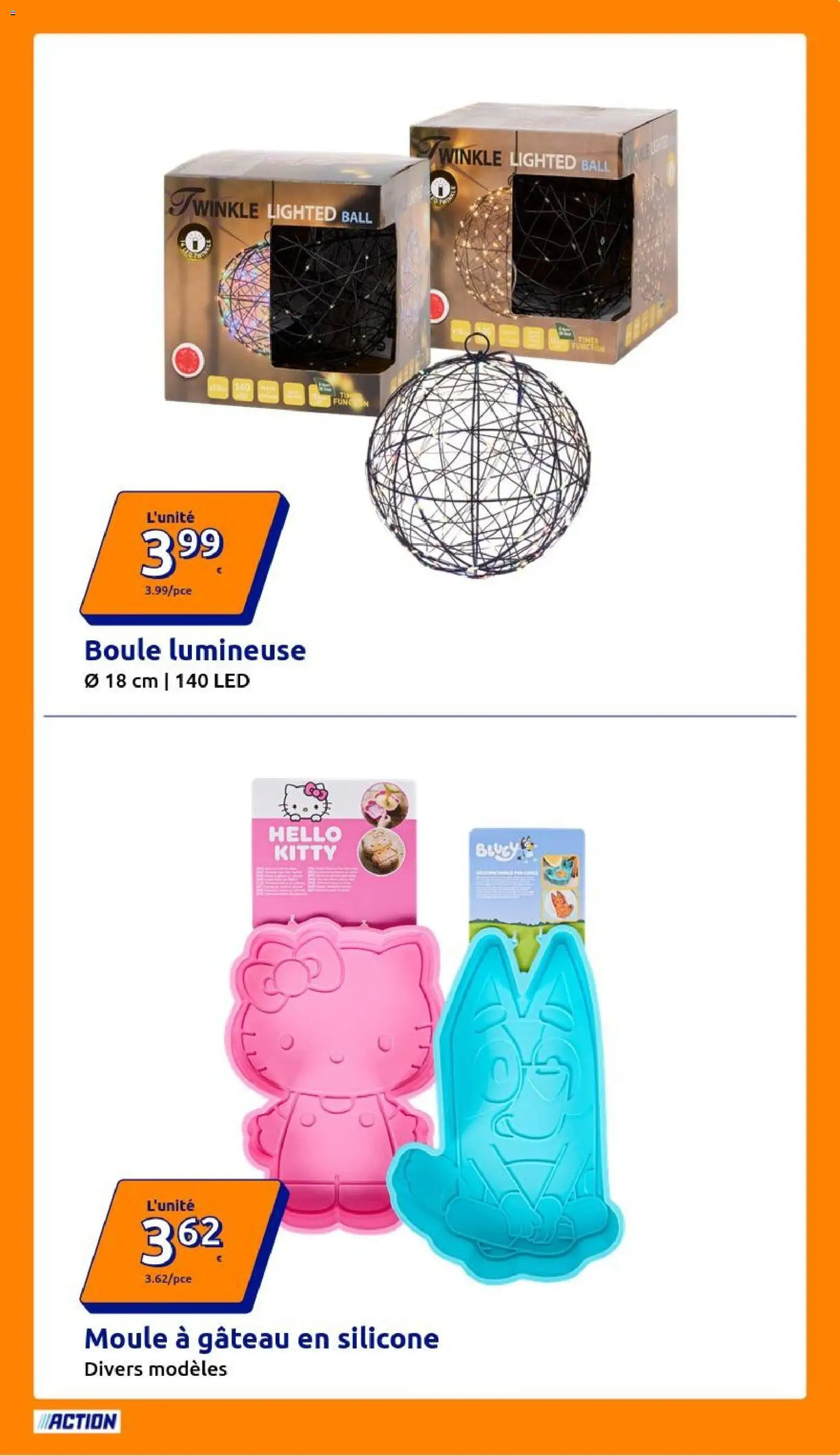 {H1} | Page: 15 | Produits: Moule à gâteau, Boule lumineuse, Gâteau