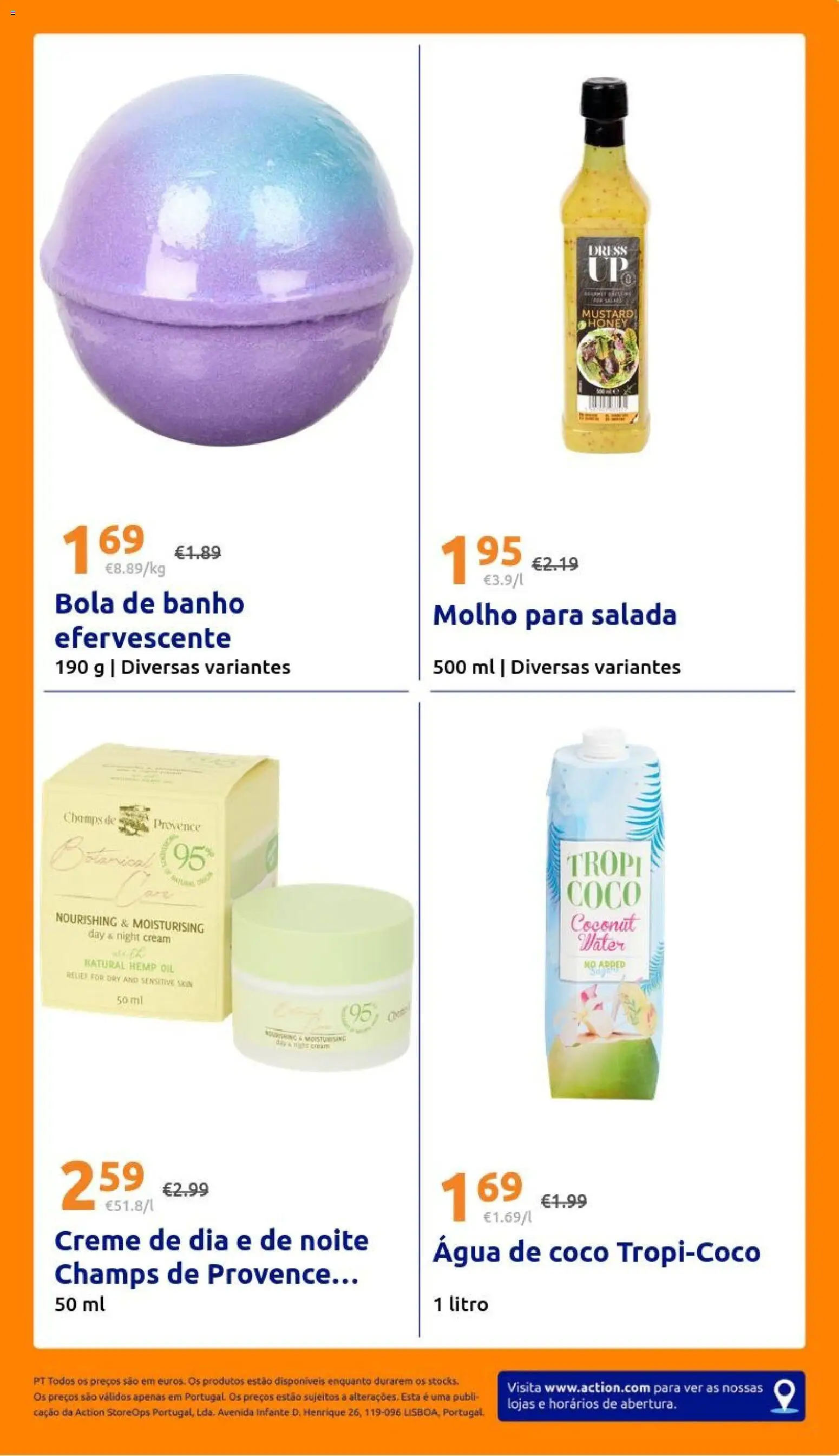 Action folheto │ válido de 26/08/2026 | Página: 21 | Produtos: Agua, Banho, Coco, Creme