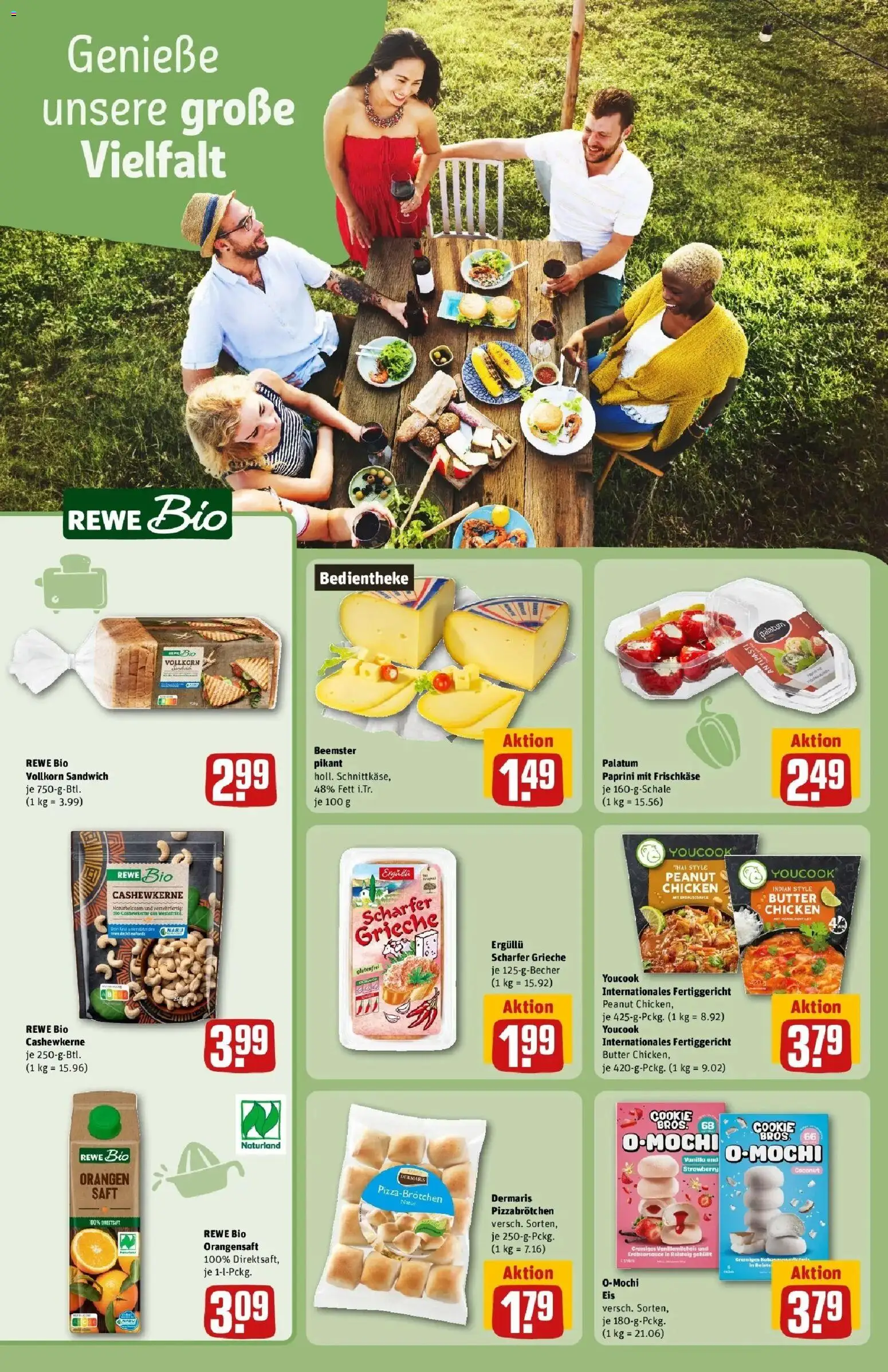 REWE Prospekt ab 31.08.2026 zum Blättern » Angebote | Seite: 20 | Produkte: Butter, Orangensaft, Saft, Frischkase