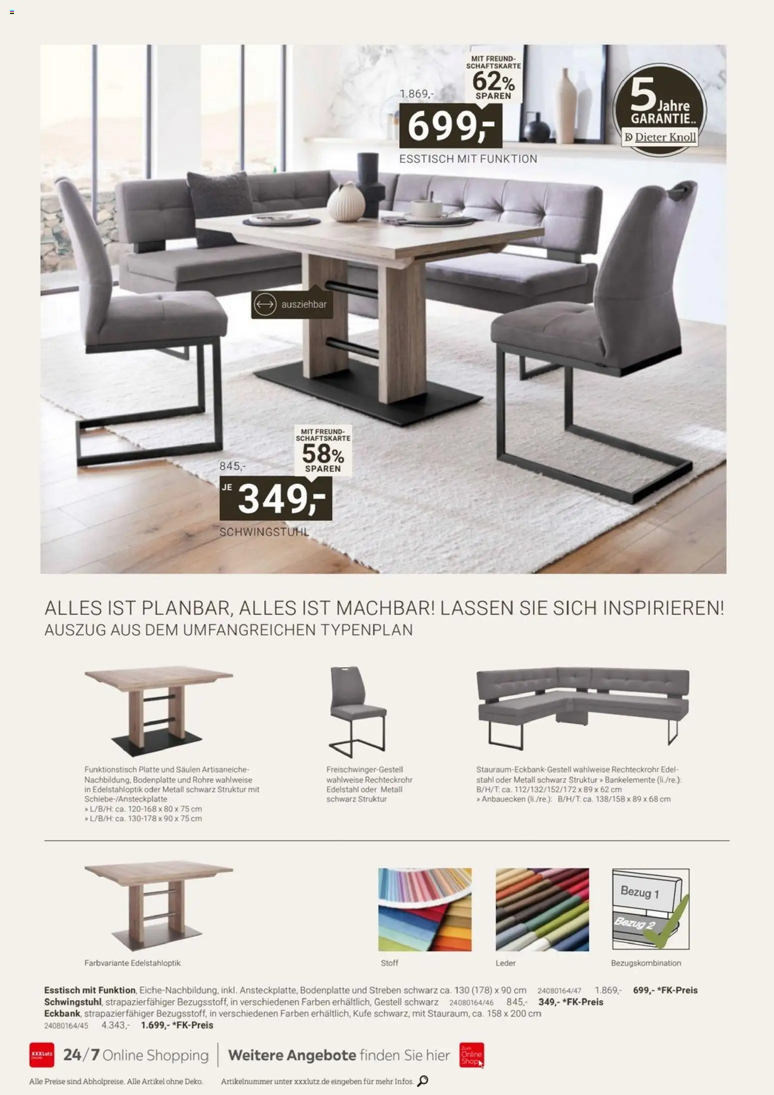 XXXLutz Dieter Knoll Spezial – gültig ab 01.08.2026 | Seite: 16 | Produkte: Esstisch