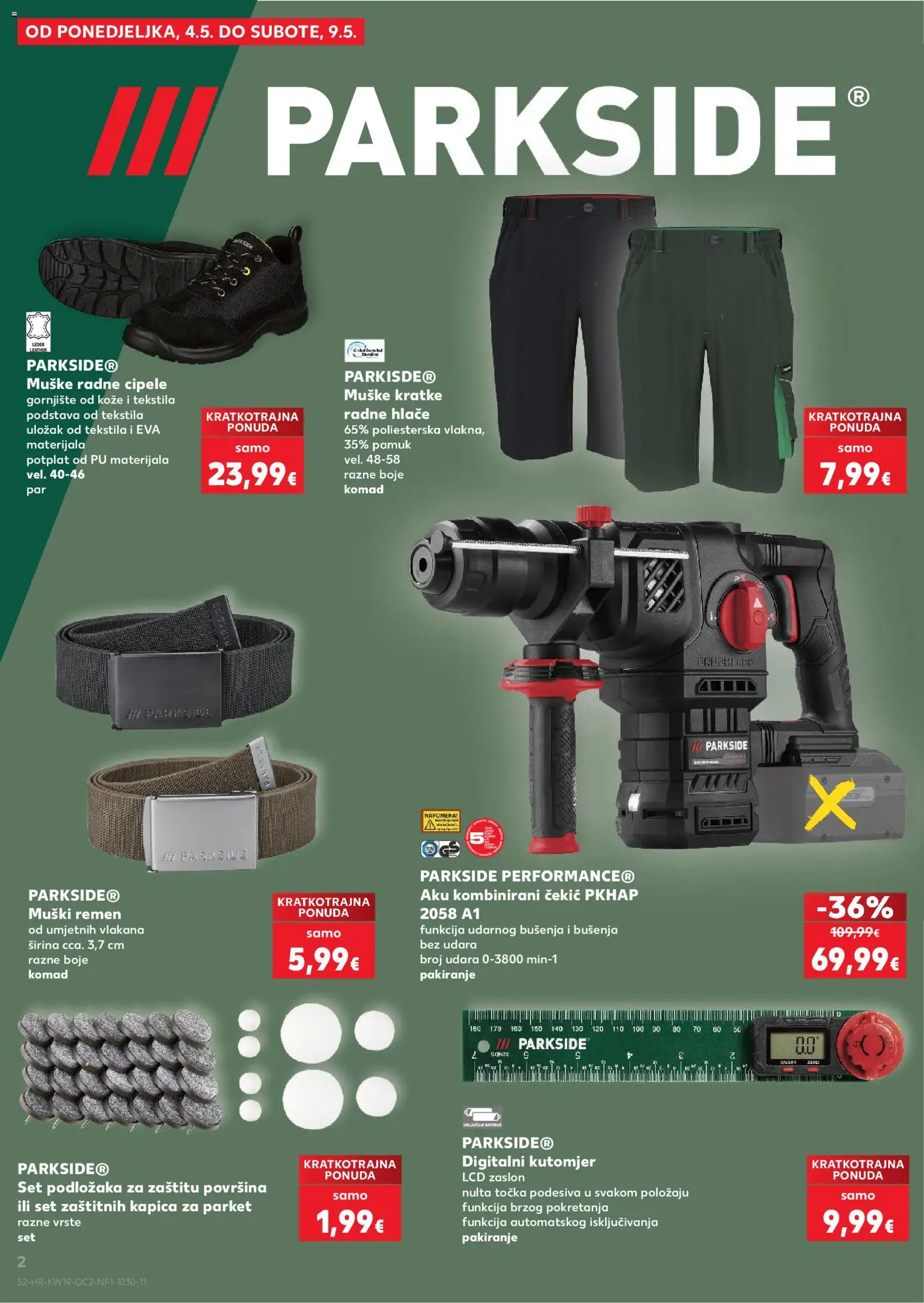 Kaufland HR akciós ujság - amely érvényes a következő dátumtól: 06.05.2026 | Oldal: 2 | Termékek: Parkside