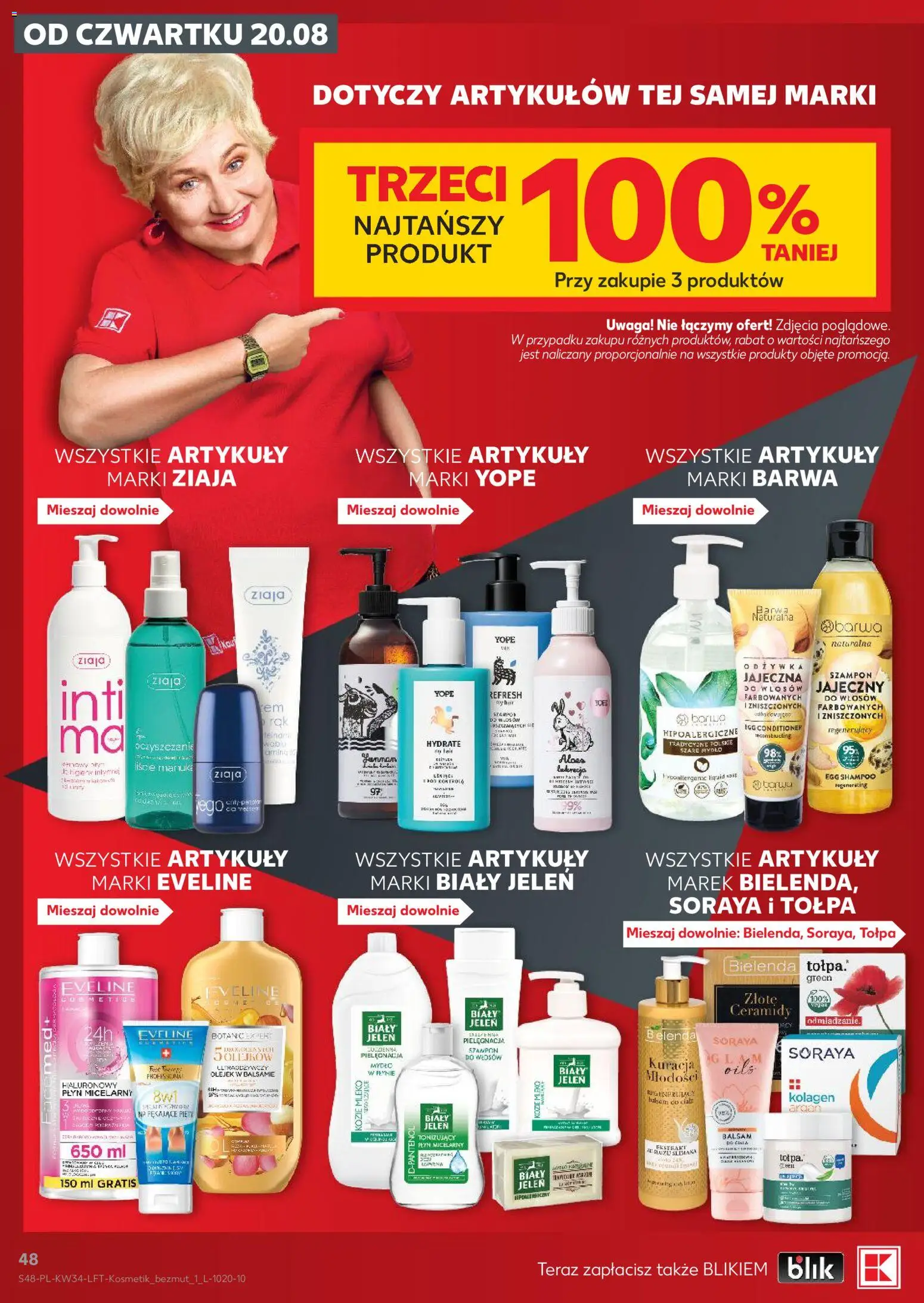 Kaufland gazetka od 20.08.2026 | Strona: 48 | Produkty: Mleko, Mydło, Krem, Płyn do higieny intymnej