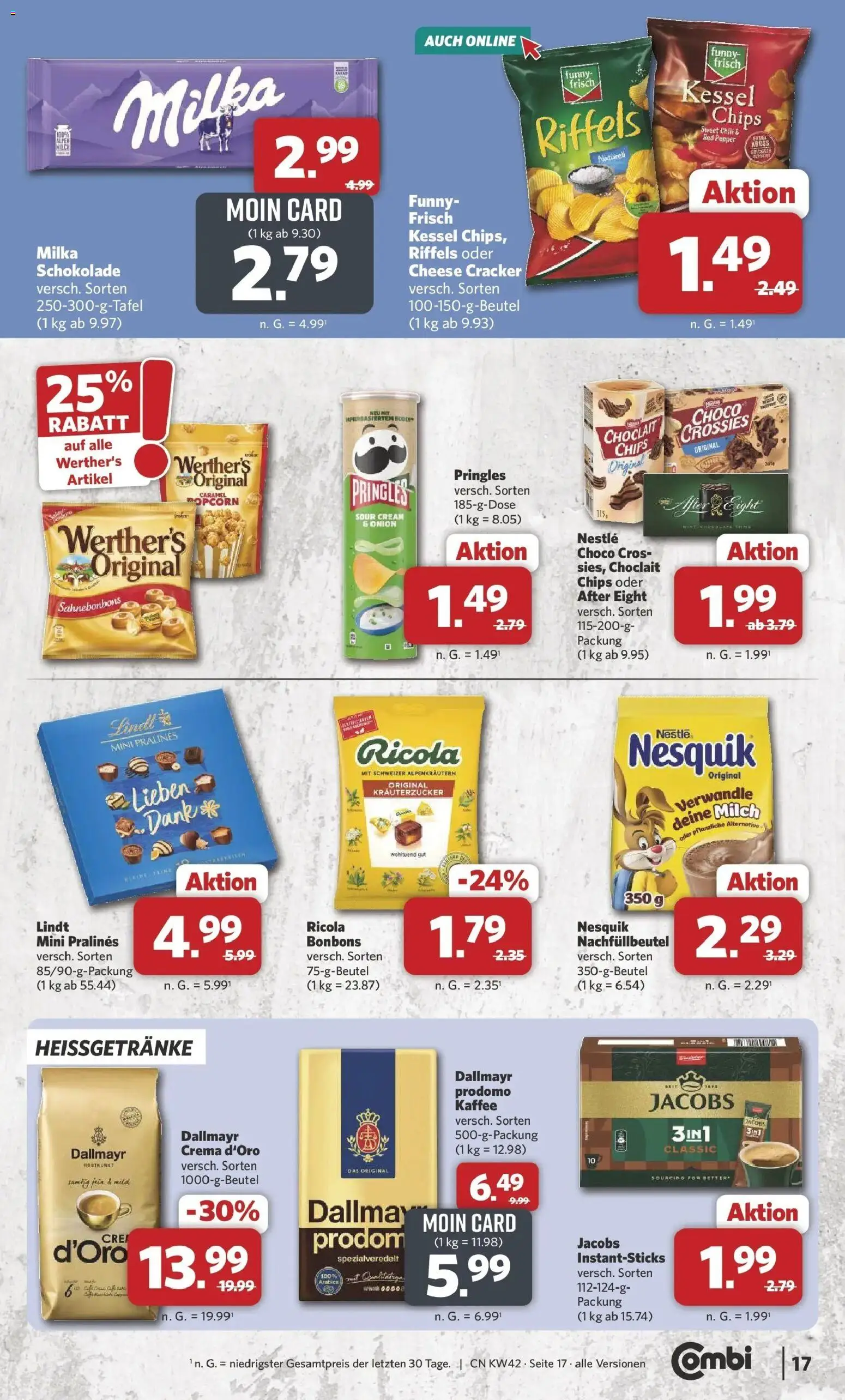 Combi Prospekt Dülmen – gültig ab 12.10.2026 | Seite: 17 | Produkte: Milch, Funny frisch, Dallmayr, Chili