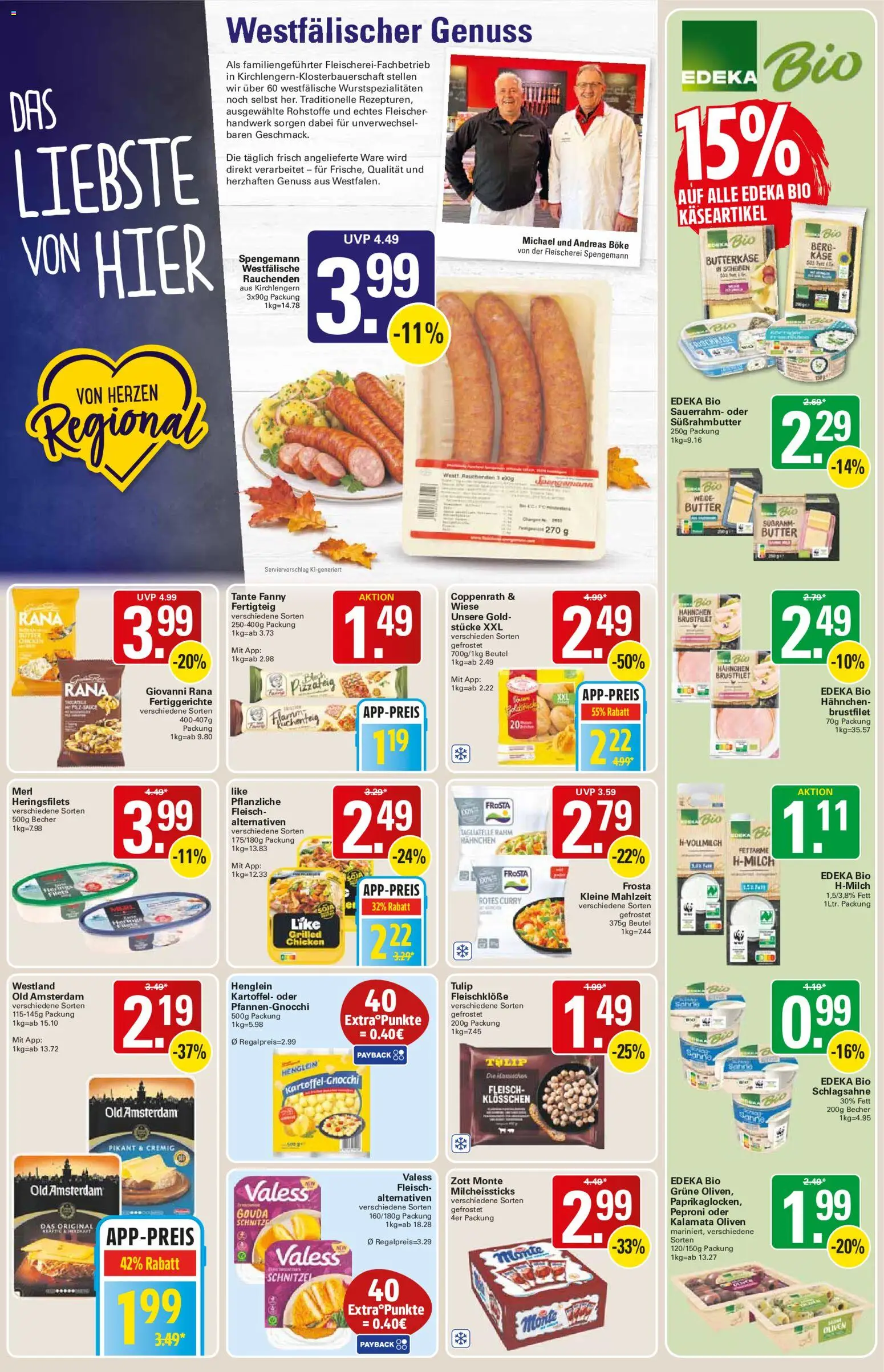 WEZ Prospekt – gültig ab 12.10.2026 | Seite: 9 | Produkte: Hahnchen, Butter, Gouda, Schnitzel
