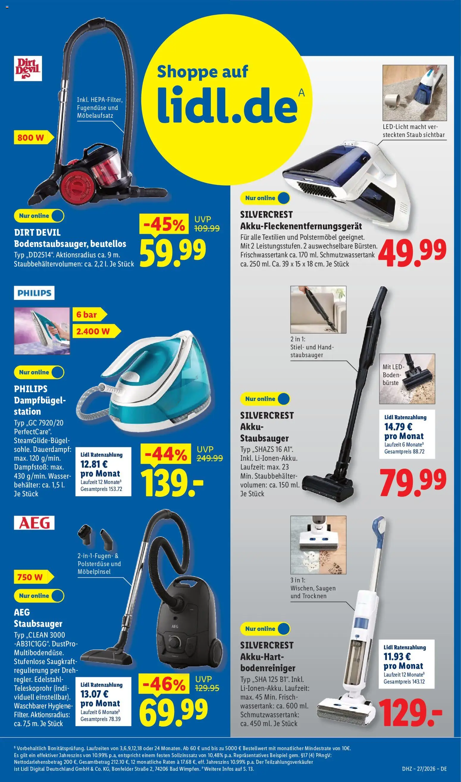 Lidl Prospekt – gültig ab 29.06.2026 | Seite: 21 | Produkte: Philips, AEG, Staubsauger, Wasser