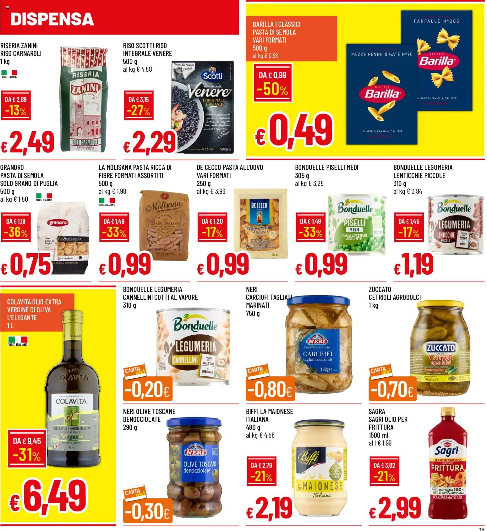 Volantino Galassia del 22/10/2026 | Pagina: 19 | Prodotti: Riso, Maionese, Olive, Barilla