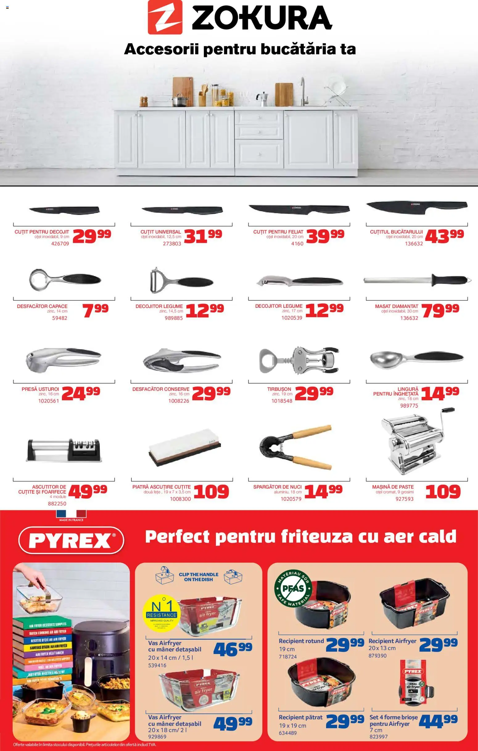 Noul catalog Selgros – valabil de la 21.08.2026 | Pagină: 11 | Produse: Friteuza cu aer cald, Cuțit, Legume, Usturoi