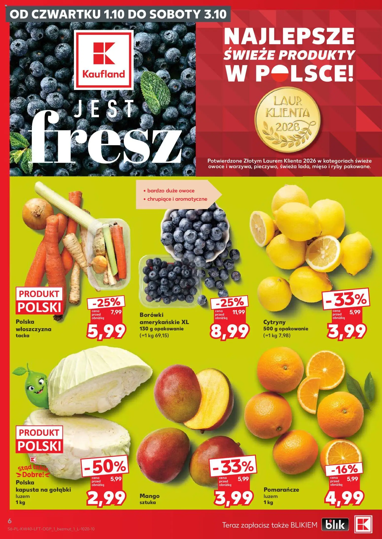 Kaufland gazetka od 01.10.2026 | Strona: 6