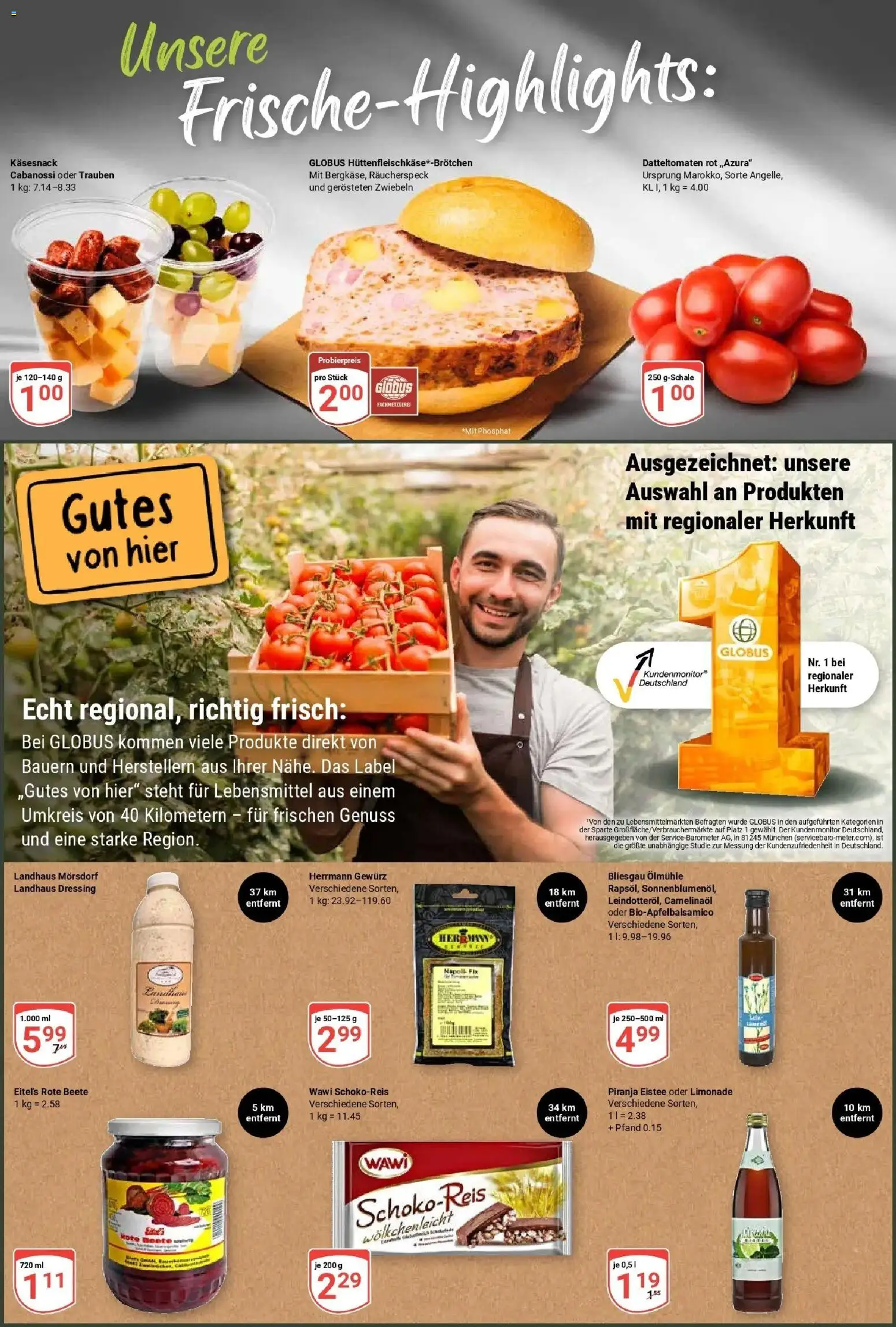 Globus Prospekt Homburg-Einöd (ab 24.08.2026) » Angebote online | Seite: 2 | Produkte: Trauben, Dressing, Limonade, Rote Beete