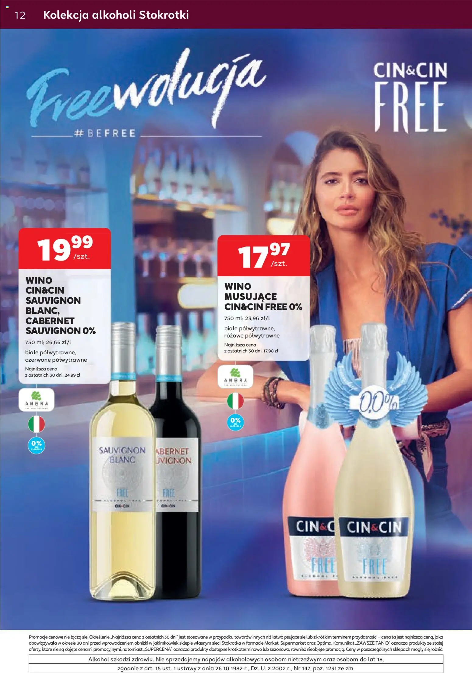Stokrotka gazetka - Oferta alkoholowa od 06.08.2026 | Strona: 12 | Produkty: Stokrotka, Wino, Alkohol