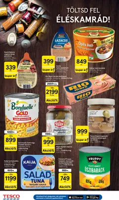 Tesco aktuális akciós újság - amely érvényes a következő dátumtól: 2026.09.17. | Oldal: 12 | Termékek: Őszibarack, Rio Mare, Pástétom, Olívabogyó