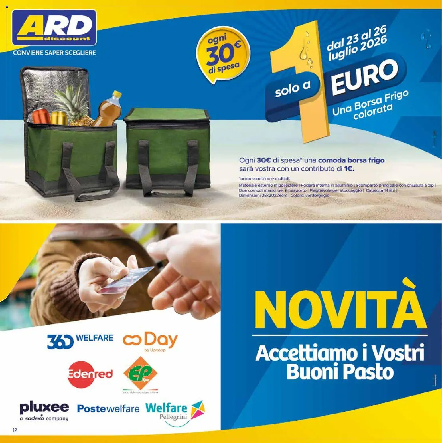 Volantino ARD Discount del 20/07/2026 | Pagina: 20 | Prodotti: Borsa, Alluminio