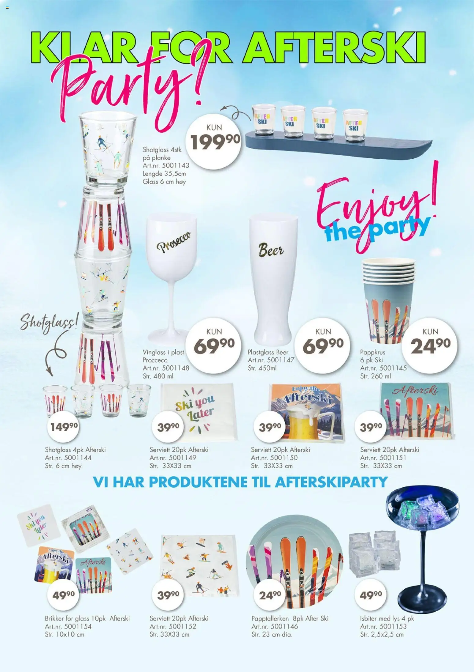 {H1} | Side: 6 | Produkter: Plastglass, Prosecco, Lys, Isbiter
