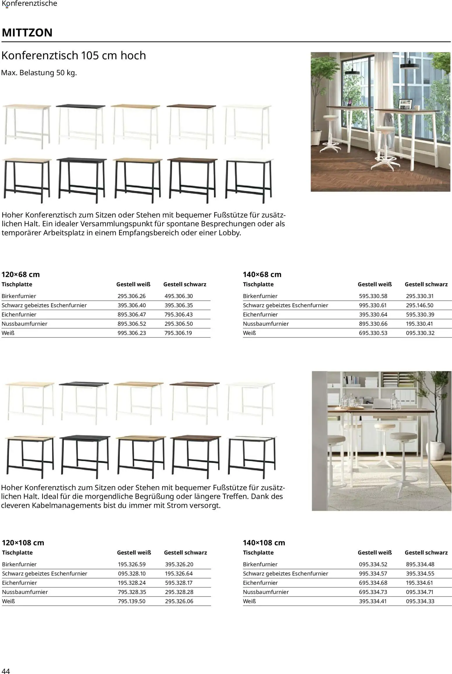 Ikea Büroeinrichtung – gültig ab 01.04.2026 | Seite: 44 | Produkte: Konferenztisch