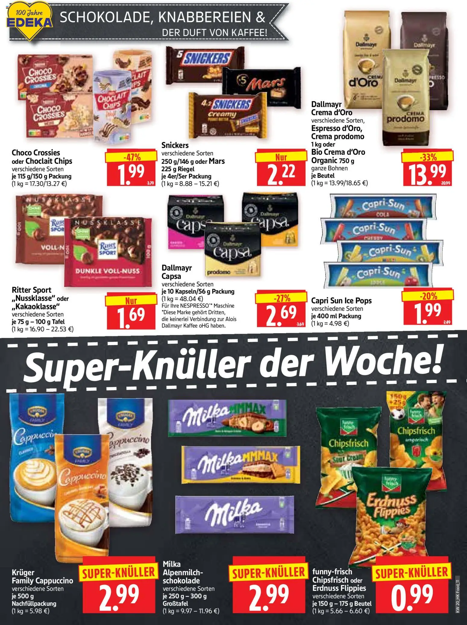 HERKULES Prospekt 	 – gültig ab 11.05.2026 | Seite: 11 | Produkte: Capri sun, Mars, Chips, Dallmayr capsa